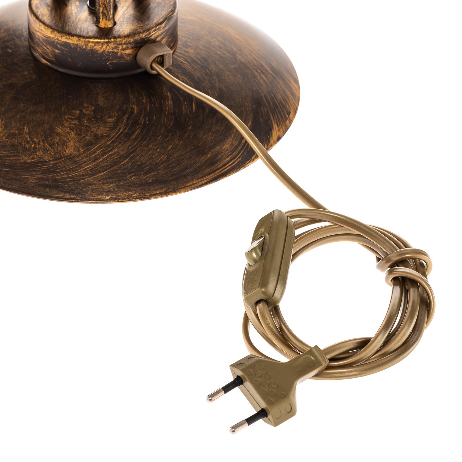 Stolní lampa Miranda tři zdroje, bronz