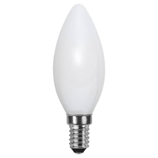 Candle LED bulb E14 2,700 K opal Ra 90 4.7 W