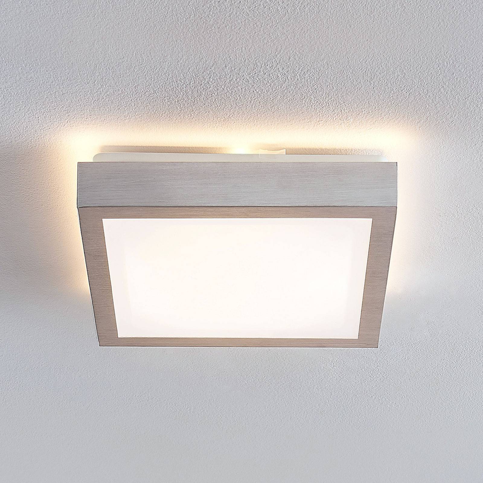 Lindby Margit lampa sufitowa LED alu kątowa, 27 cm