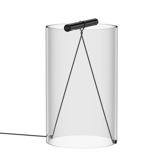 FLOS To-Tie T2 LED-Tischleuchte, schwarz