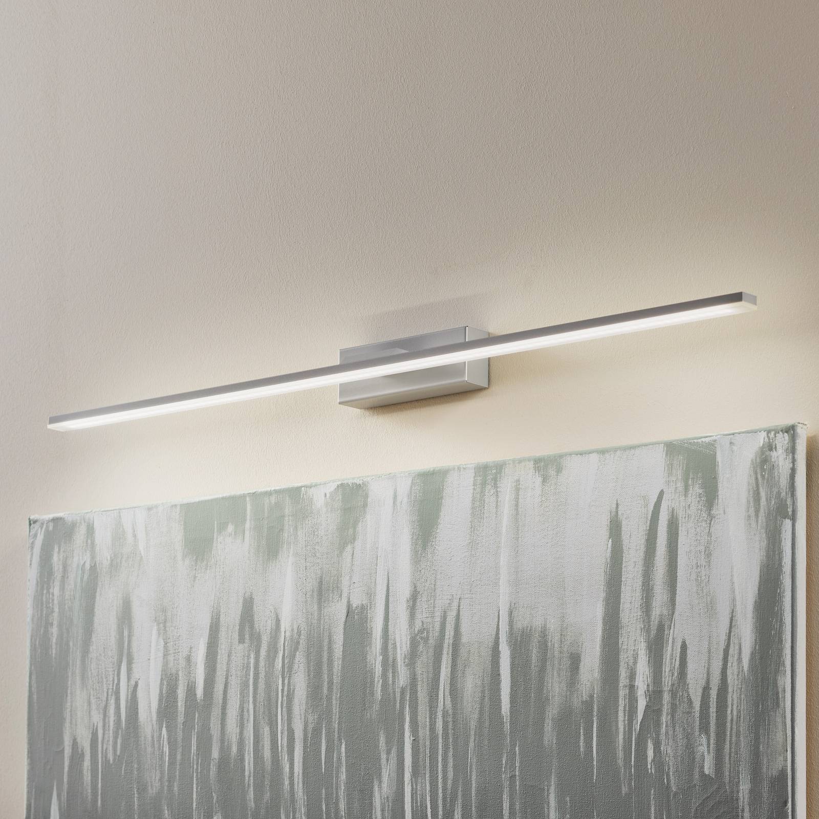Euluna LED wandlamp Miroir 80 cm alu 4000K, voor badkamer, aluminium, staal, kunststof, 6.9 W, B: cm, H: 5