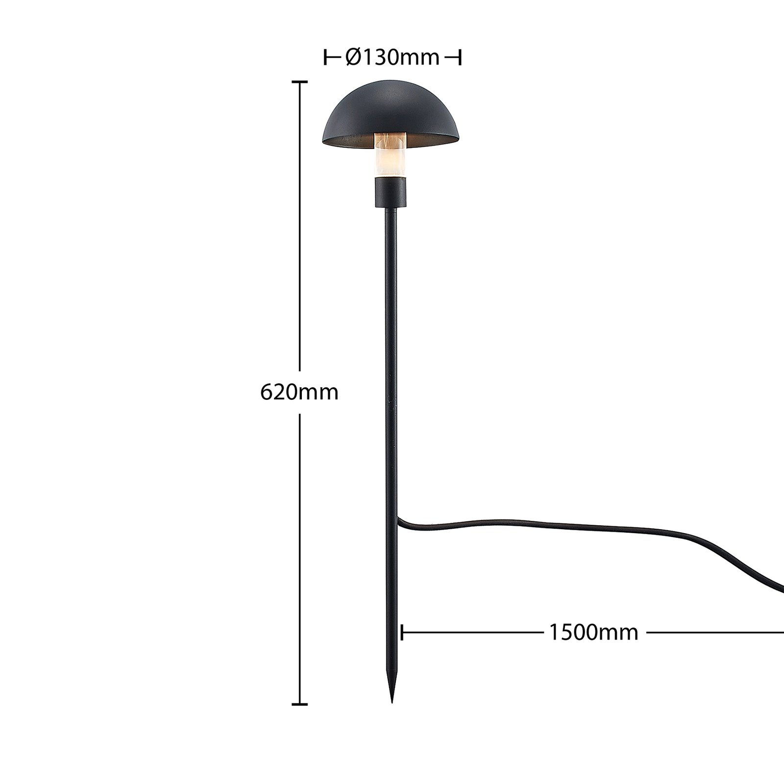 Lindby Lordy LED-markspettslampa-set, 3 st