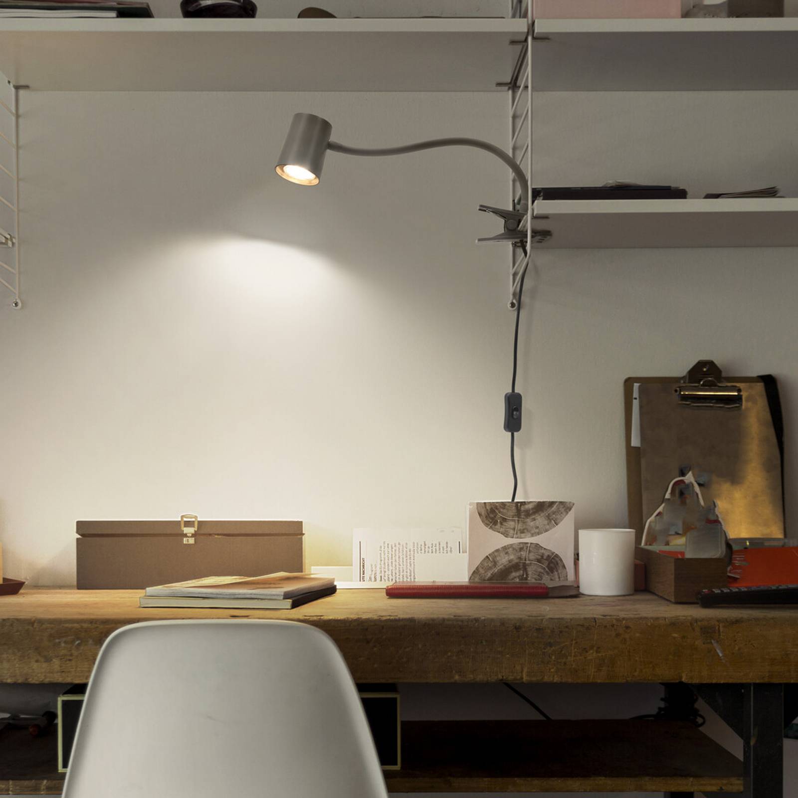 OSRAM Klemmleuchte Office Line Desk Trapezium Clip grau GU10 günstig online kaufen