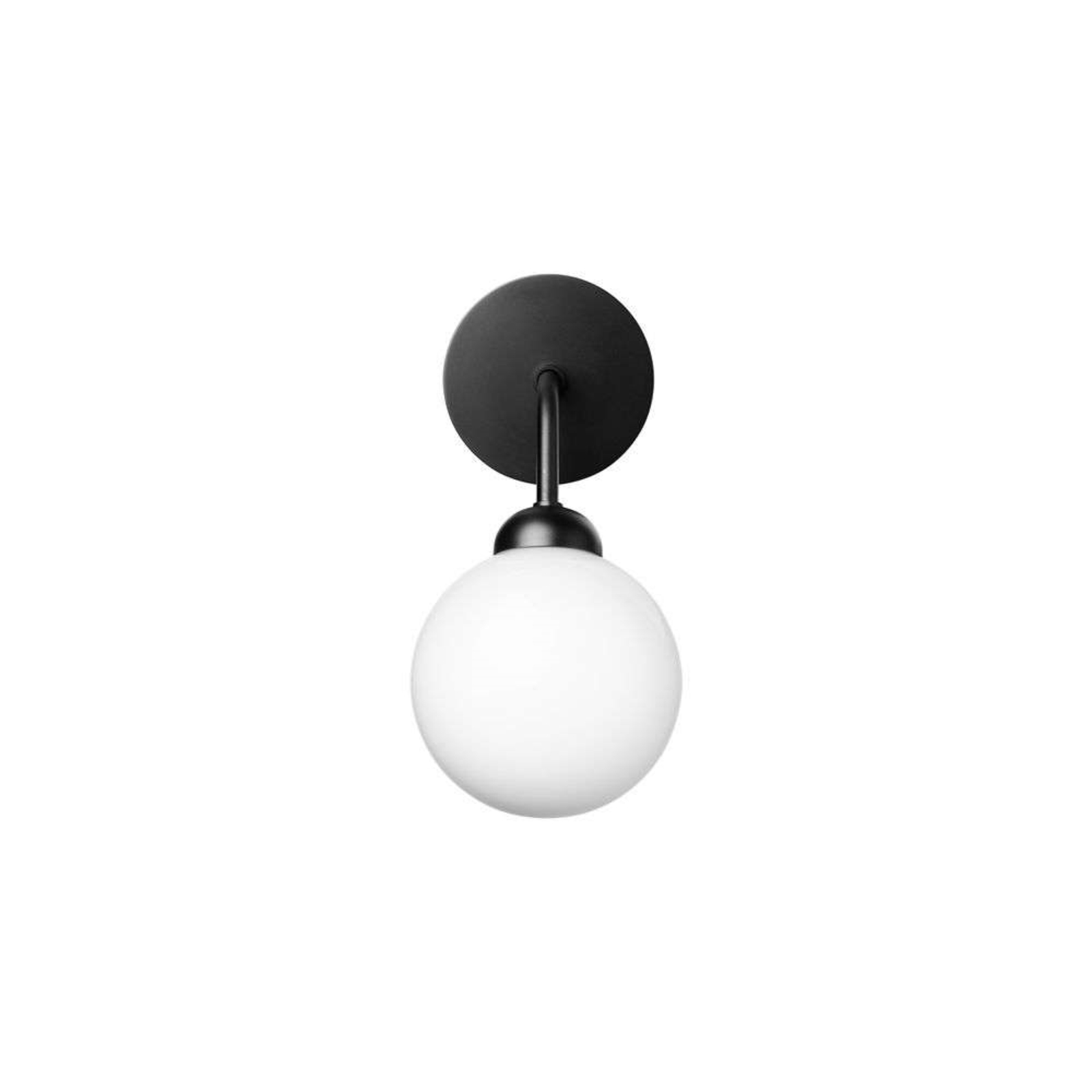 Nuura Apiales wall light, height 24 cm, black/opal