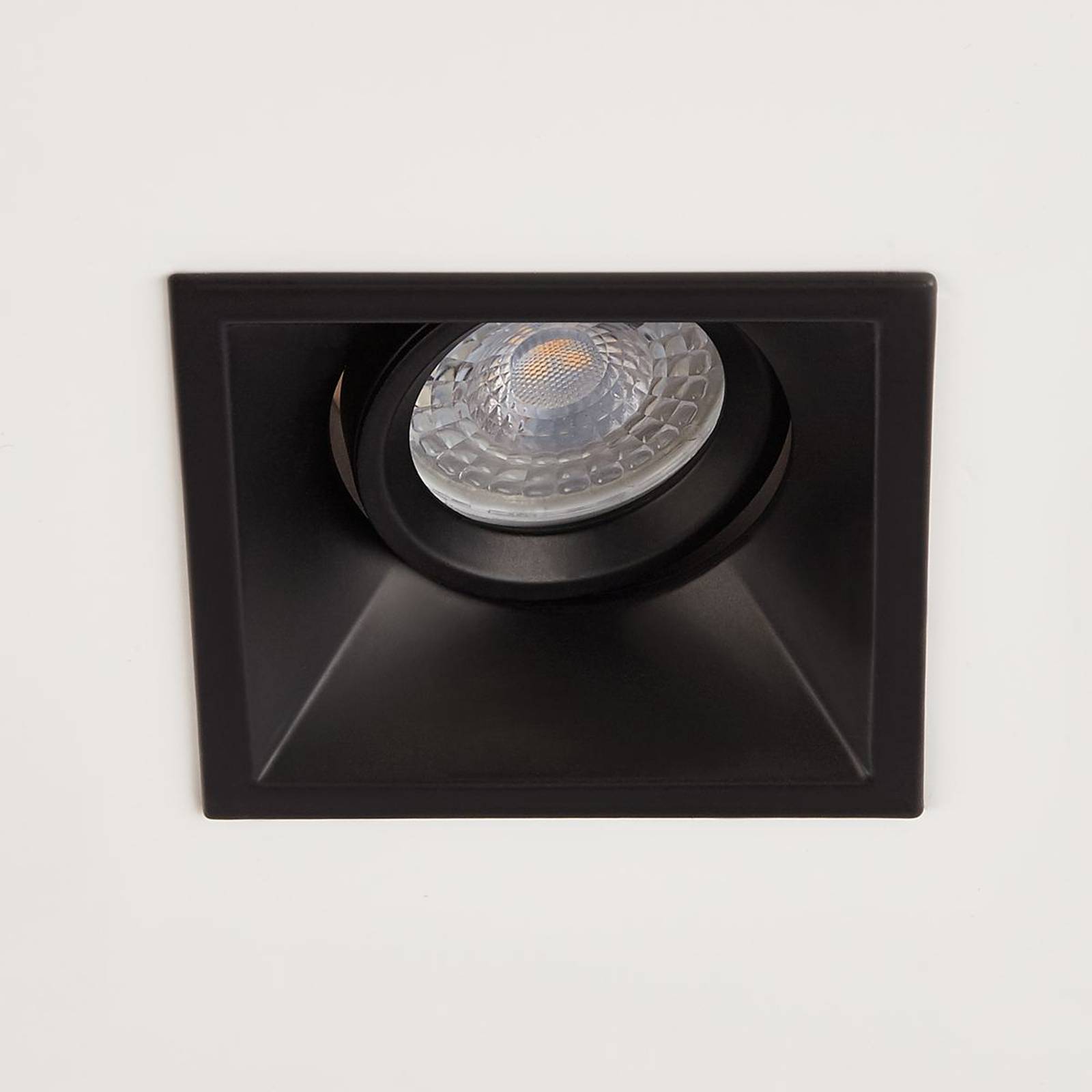 Searchlight Luminaire encastrable Slim Trim Square noir 9 x 9 cm aluminium GU10