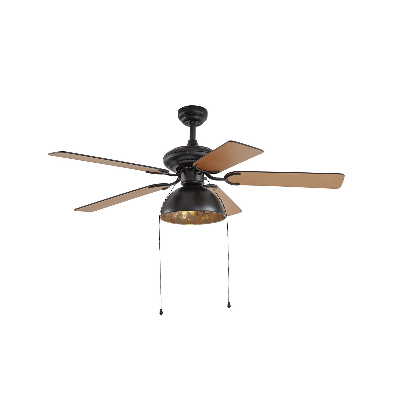 Lucande loftventilator med lys Shamoian, støjsvag, Ø 130 cm