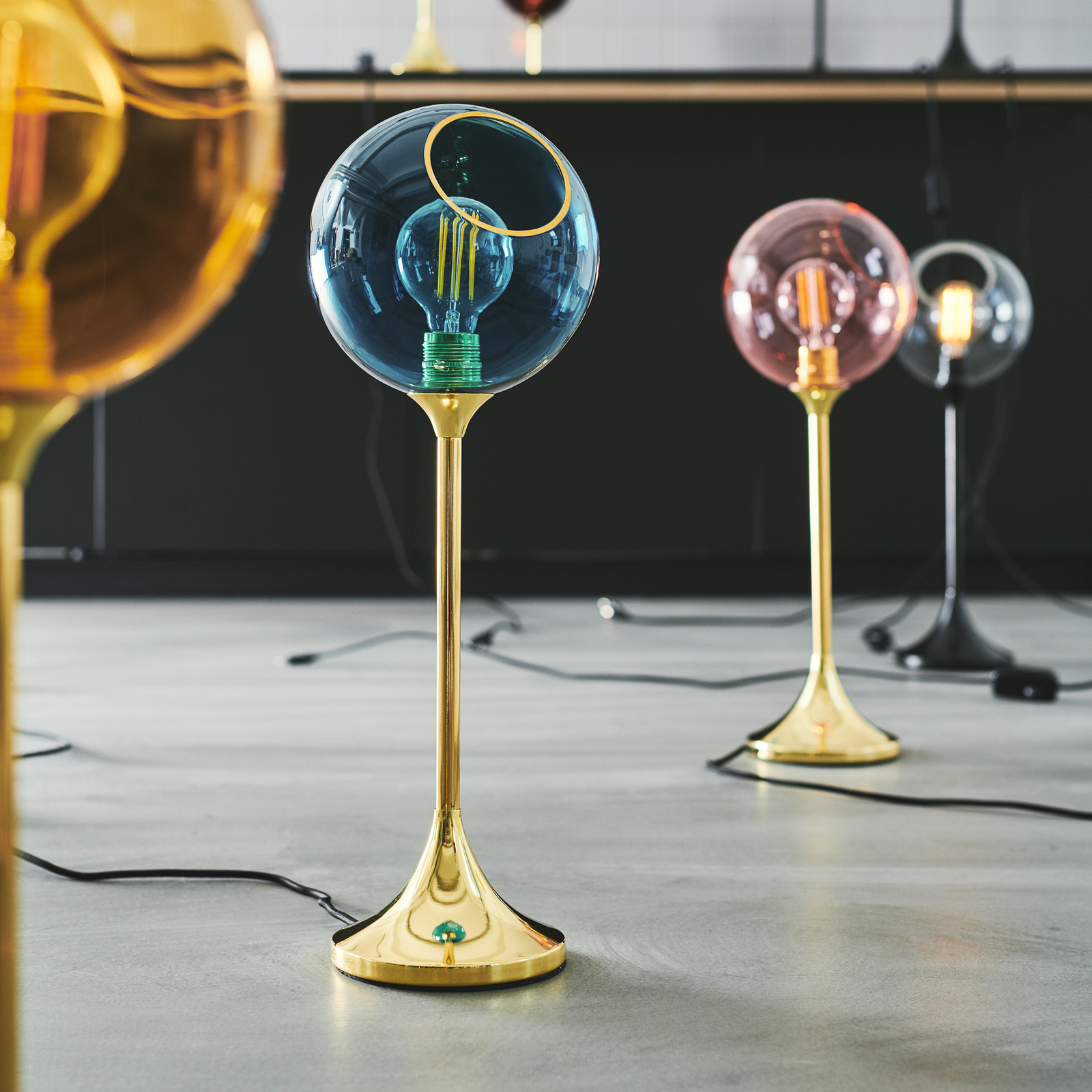 Ballroom Lampe de Table Blue Sky/Or - Design by Us