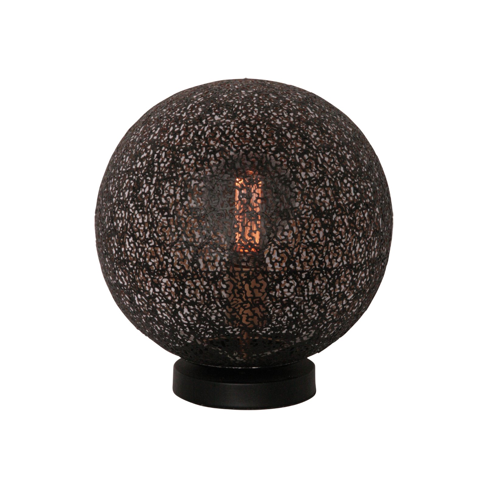 Oronero bordlampe, Ø 30 cm, svart/gullfarget, metall