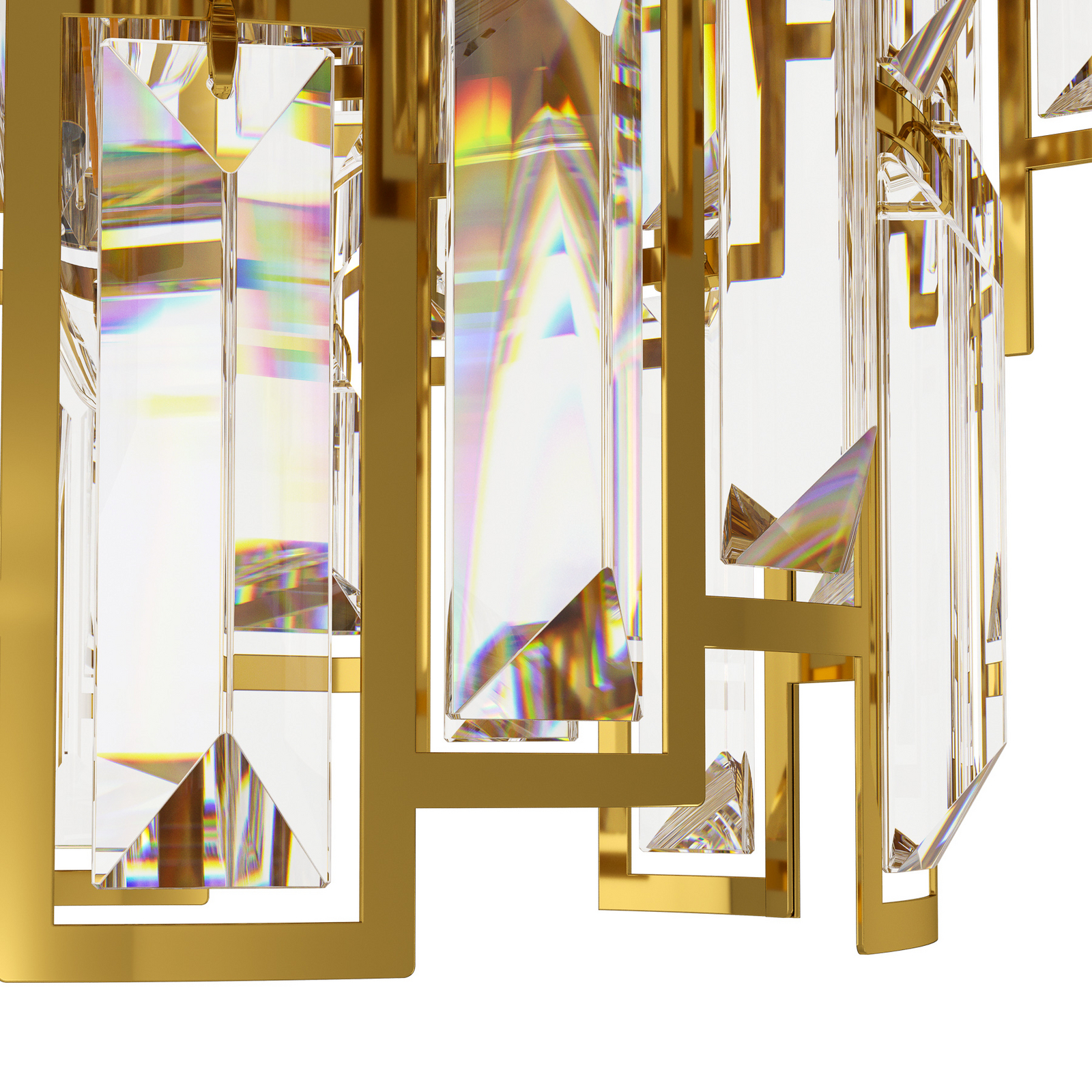 Suspension Calmeilles, laiton, Ø 78 cm, verre - Stars of Light