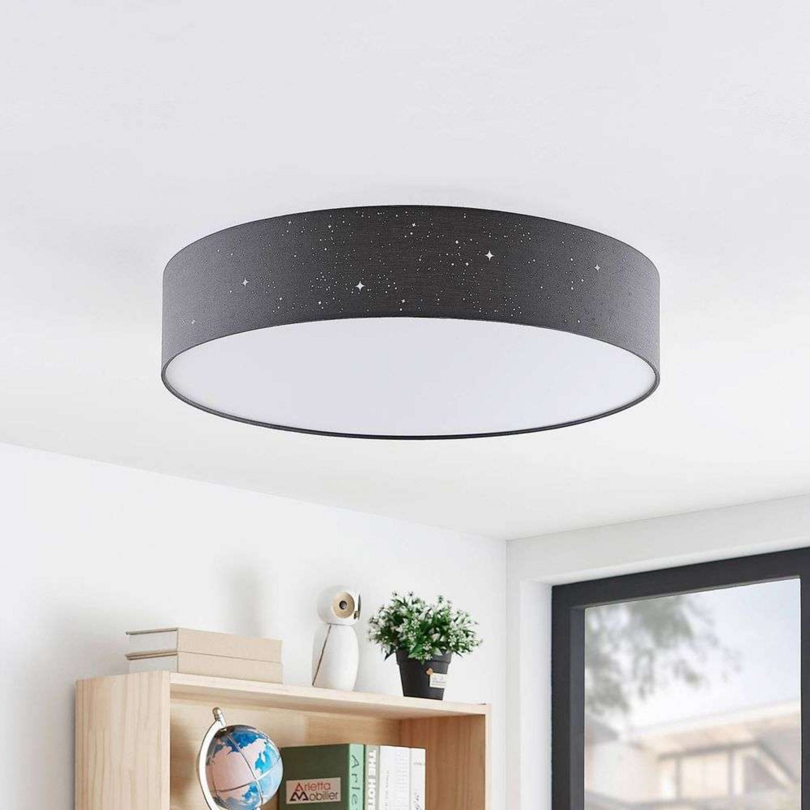 Ellamina LED Plafonieră Ø60 Dark Grey - Lindby