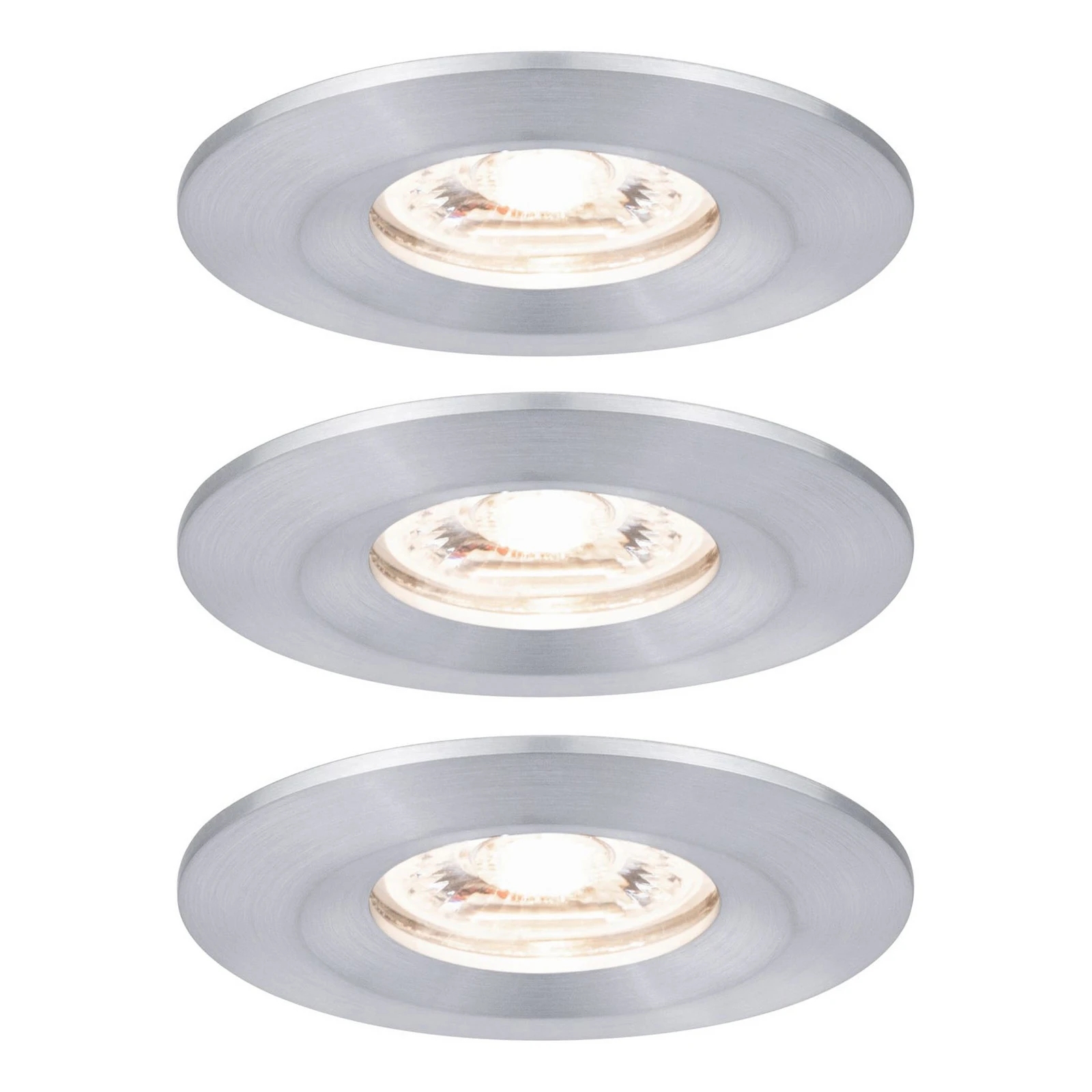 Paulmann Nova mini 3 spots encastrés IP44 alu