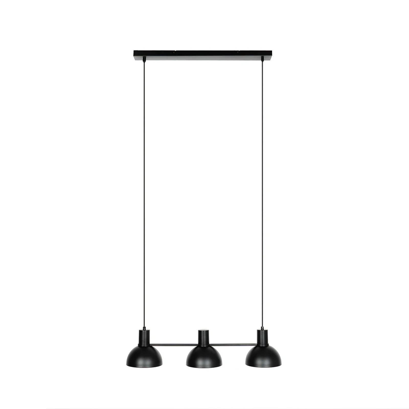 Lucande Mostrid hanglamp, zwart, 3-lamps