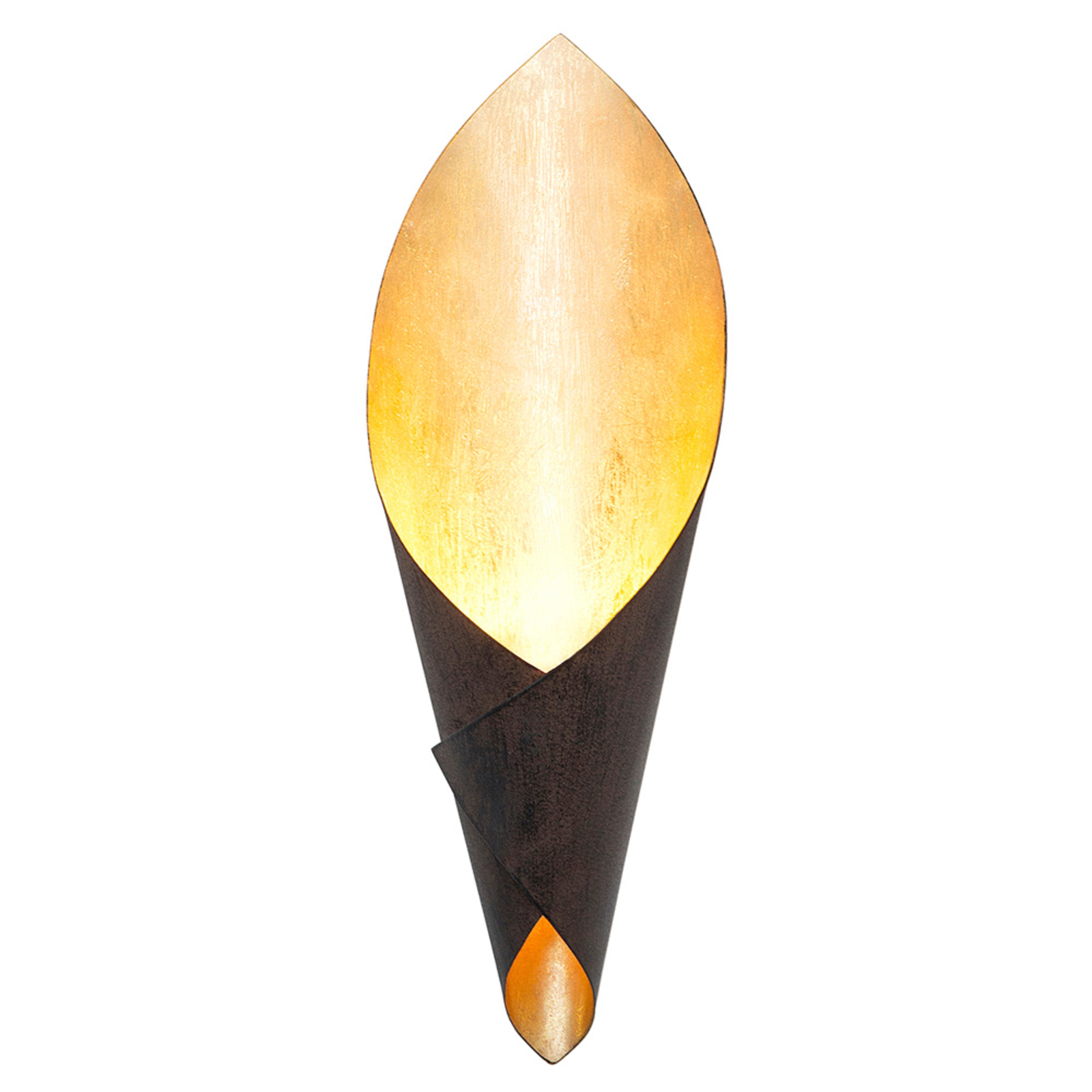Fiaccola Piccolo - wandlamp in zwartbruin