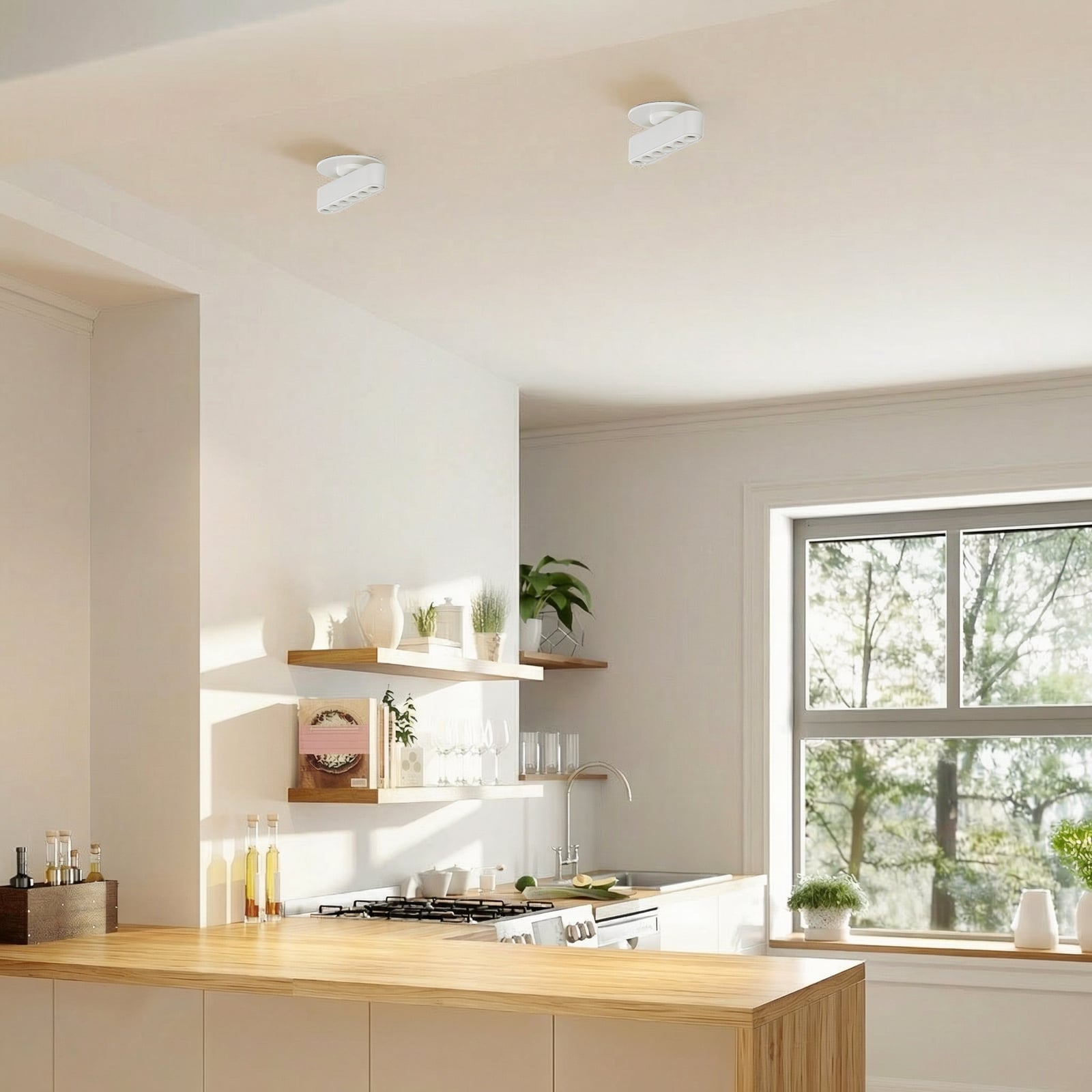 Lindby Oprawa wpuszczana LED Eldrin, biała, punkty świetlne, 13,1 cm