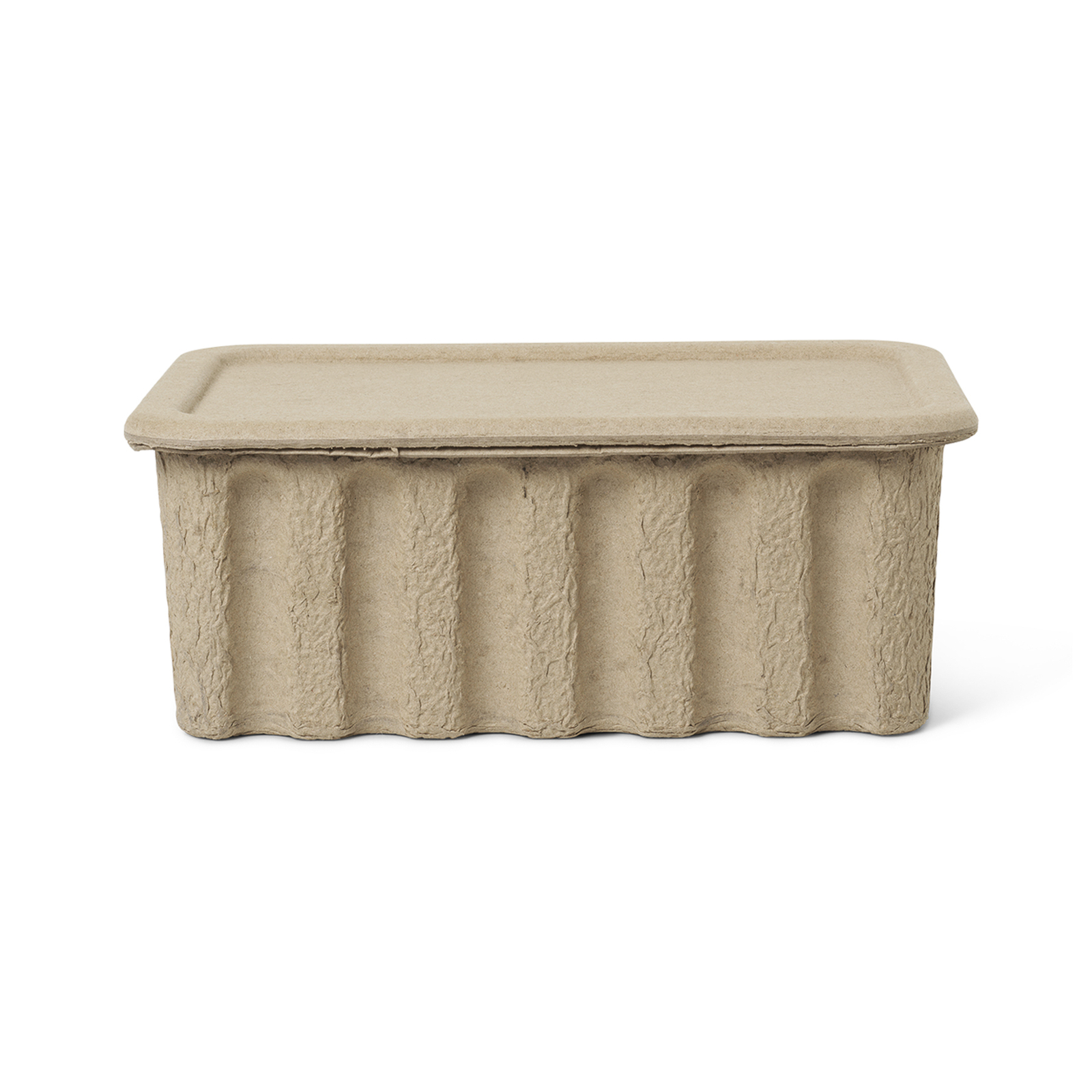 ferm LIVING storage box Paper Pulp, 40 x 30 cm, set of 2