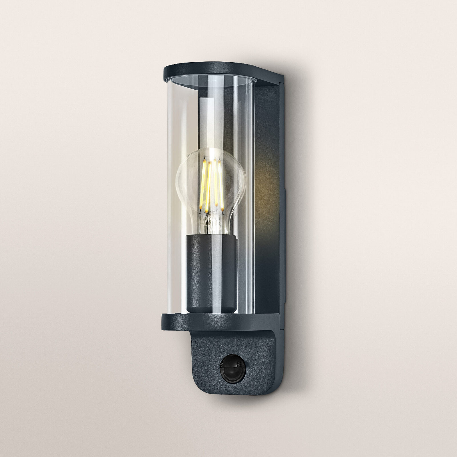 Candeeiro de parede OSRAM ENDURA CLASSIC TUBULAR, sensor, cinza escuro Candeeiro de parede OSRAM ENDURA CLASSIC TUBULAR, sensor, cinza escuro