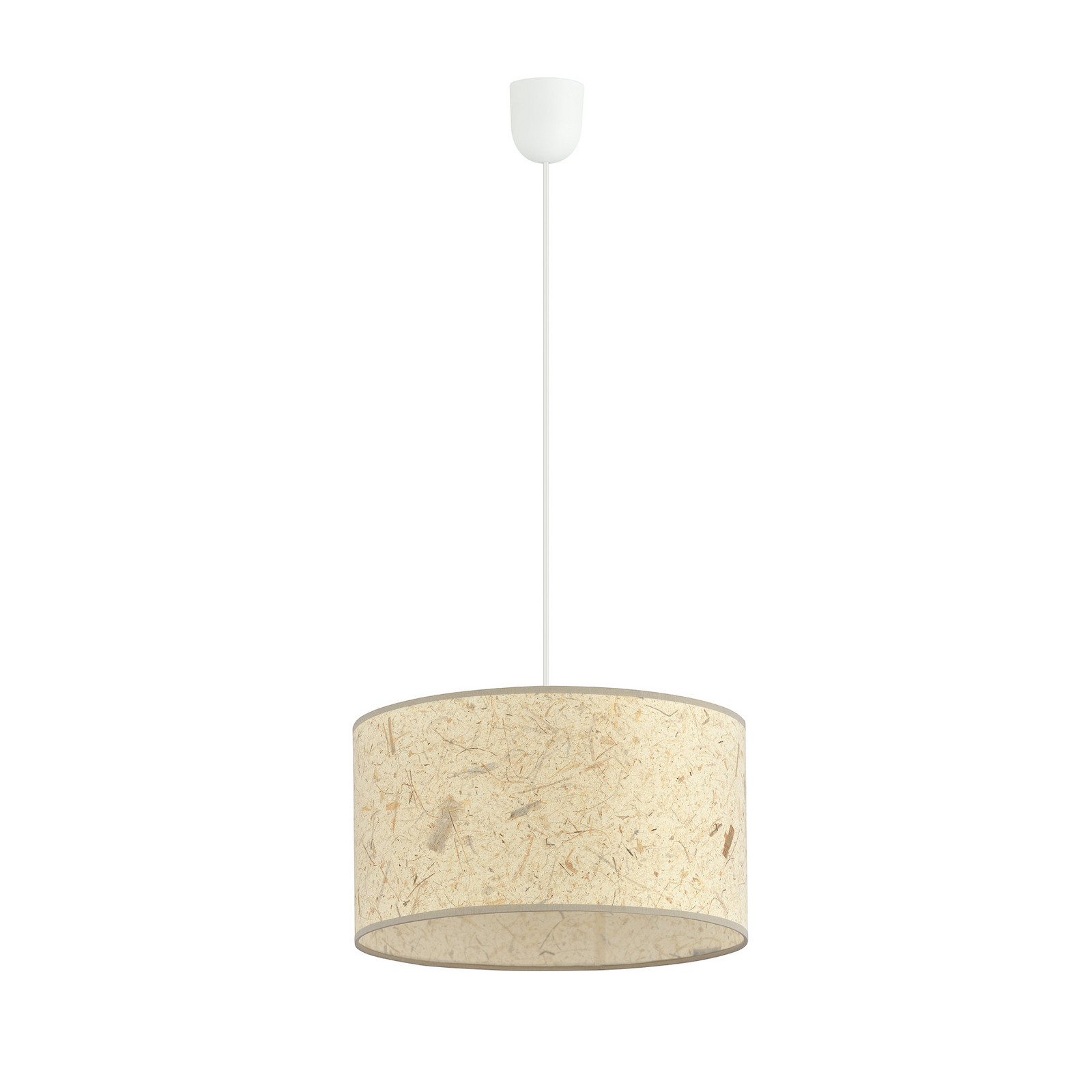 EMIBIG LIGHTING Lampă suspendată Aston Ø 35 cm aspect plută - Camera de zi / sufragerie - alb negru - Plastic