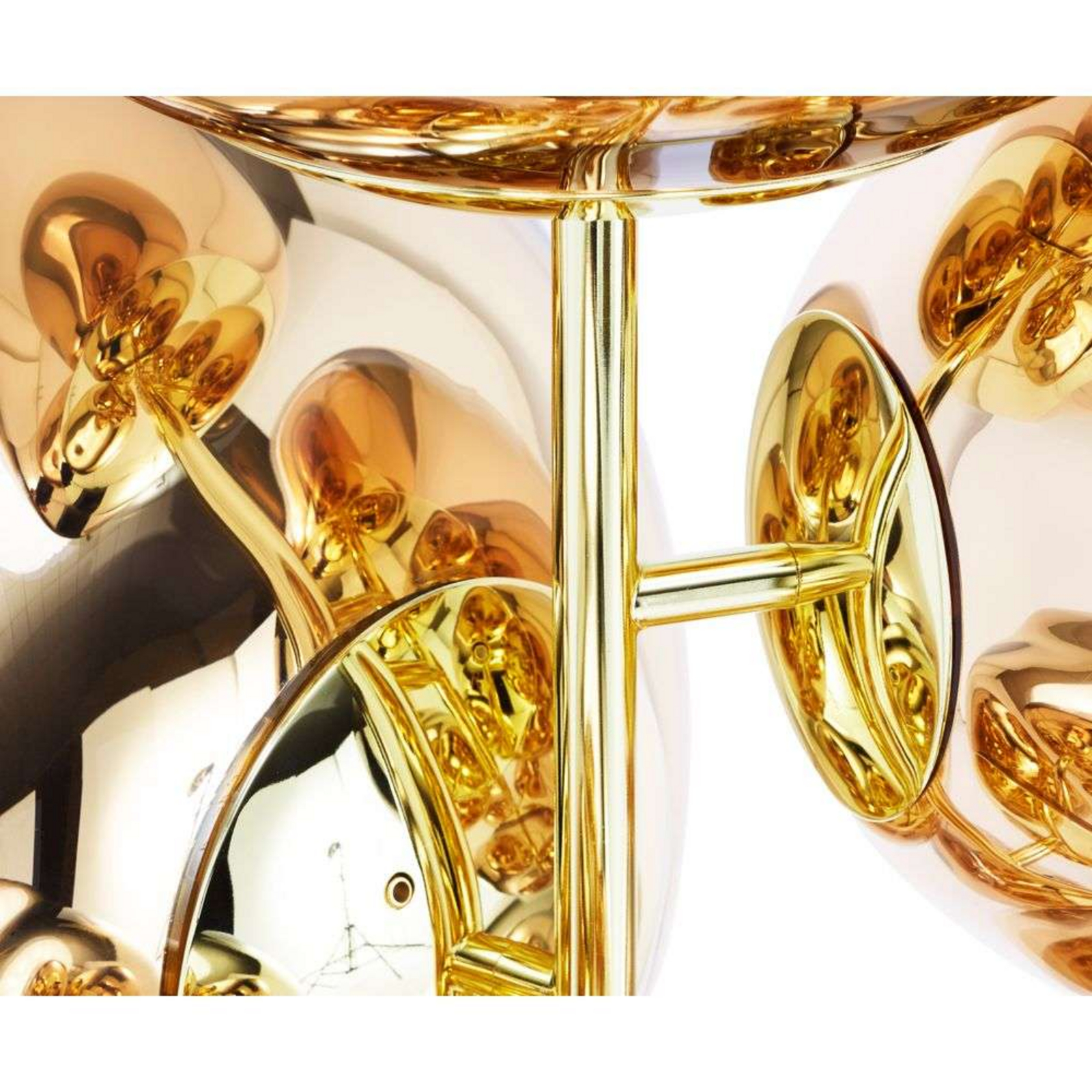 Melt Floor Chandelier Lampadar Gold/Gold - Tom Dixon