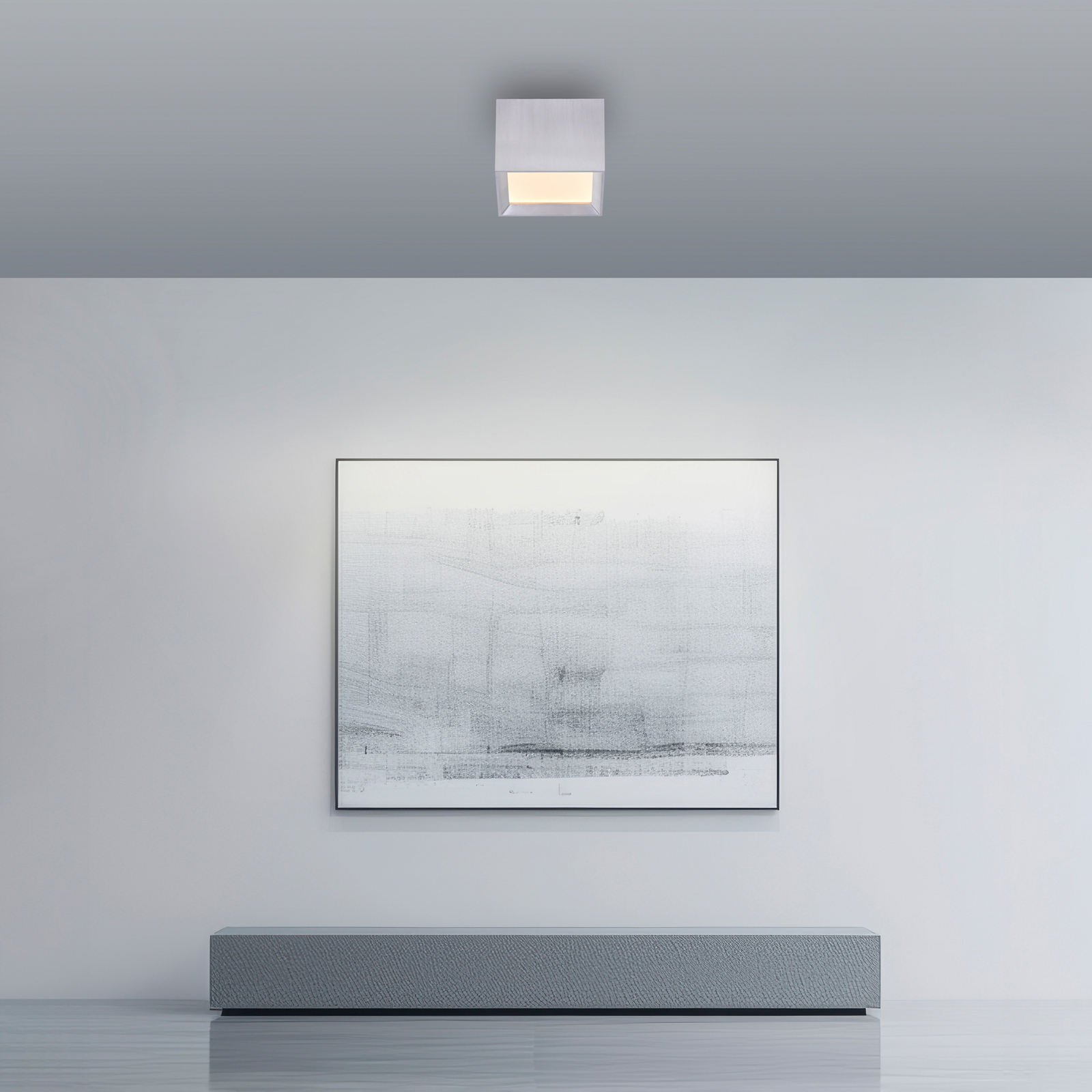 LED-stropna svetilka PURE Manhatten, stone, 1-žarilna, CCT