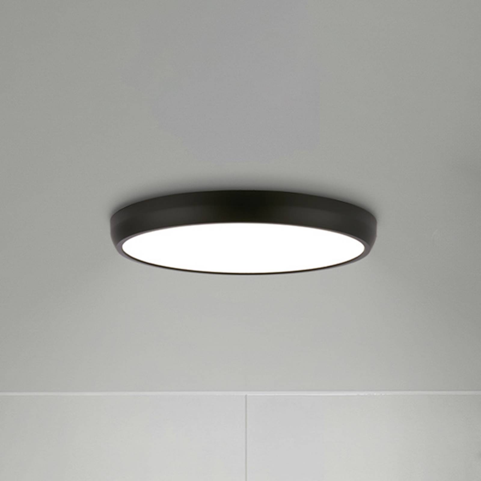 Lampa sufitowa LED Navaro, czarno-biała, Ø 38 cm, 4 000 K