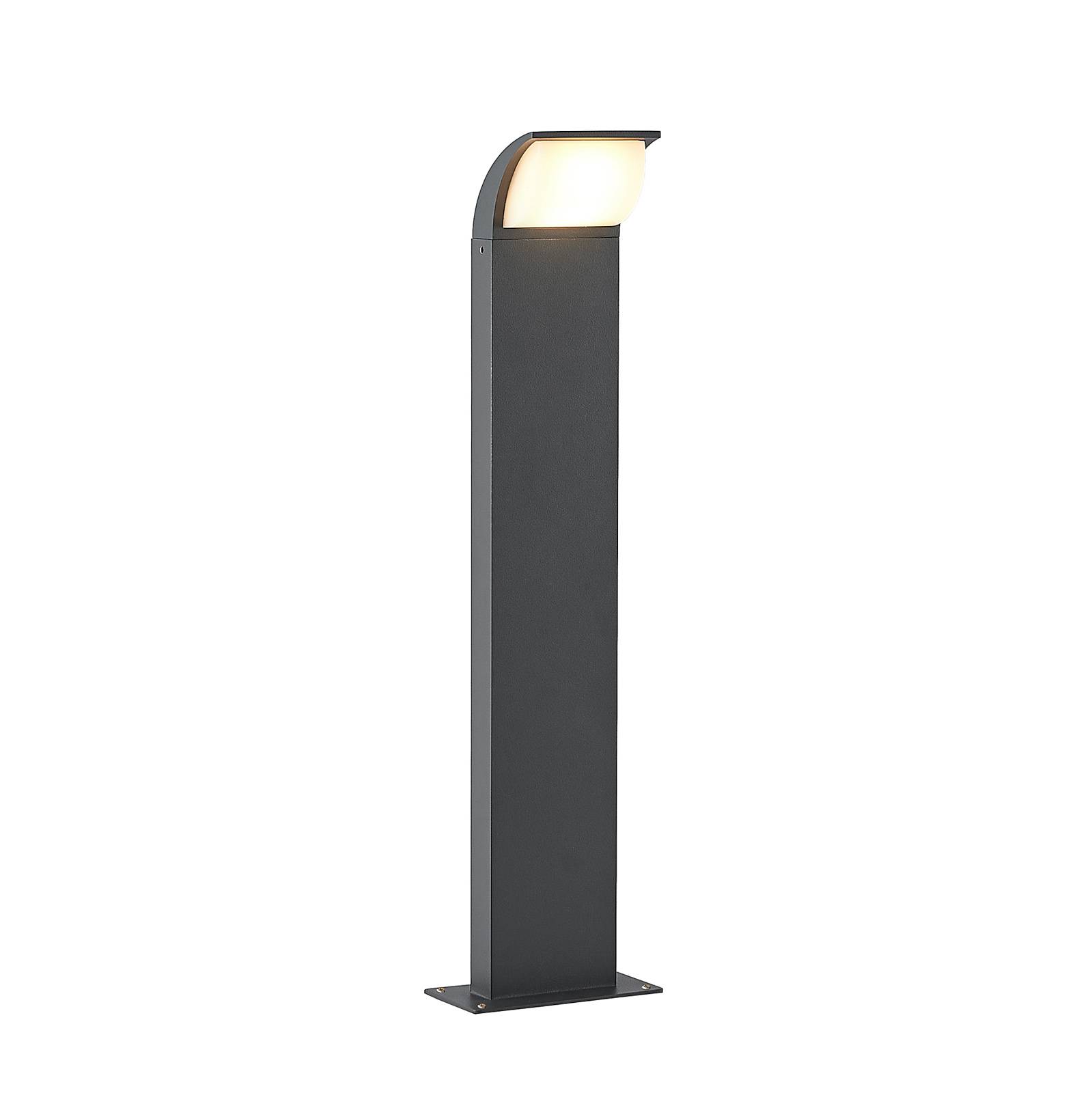 Lucande Tinna LED pillar light, aluminium, polycarbonate, 6.3 W, W: 15 cm, H: 60 cm
