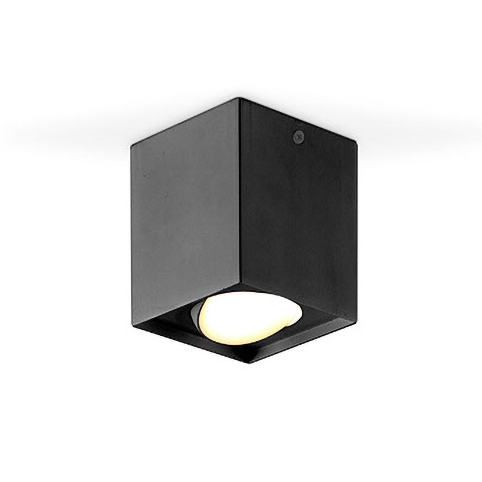 EVN Kardanus LED ceiling light, 9 x 9 cm, black