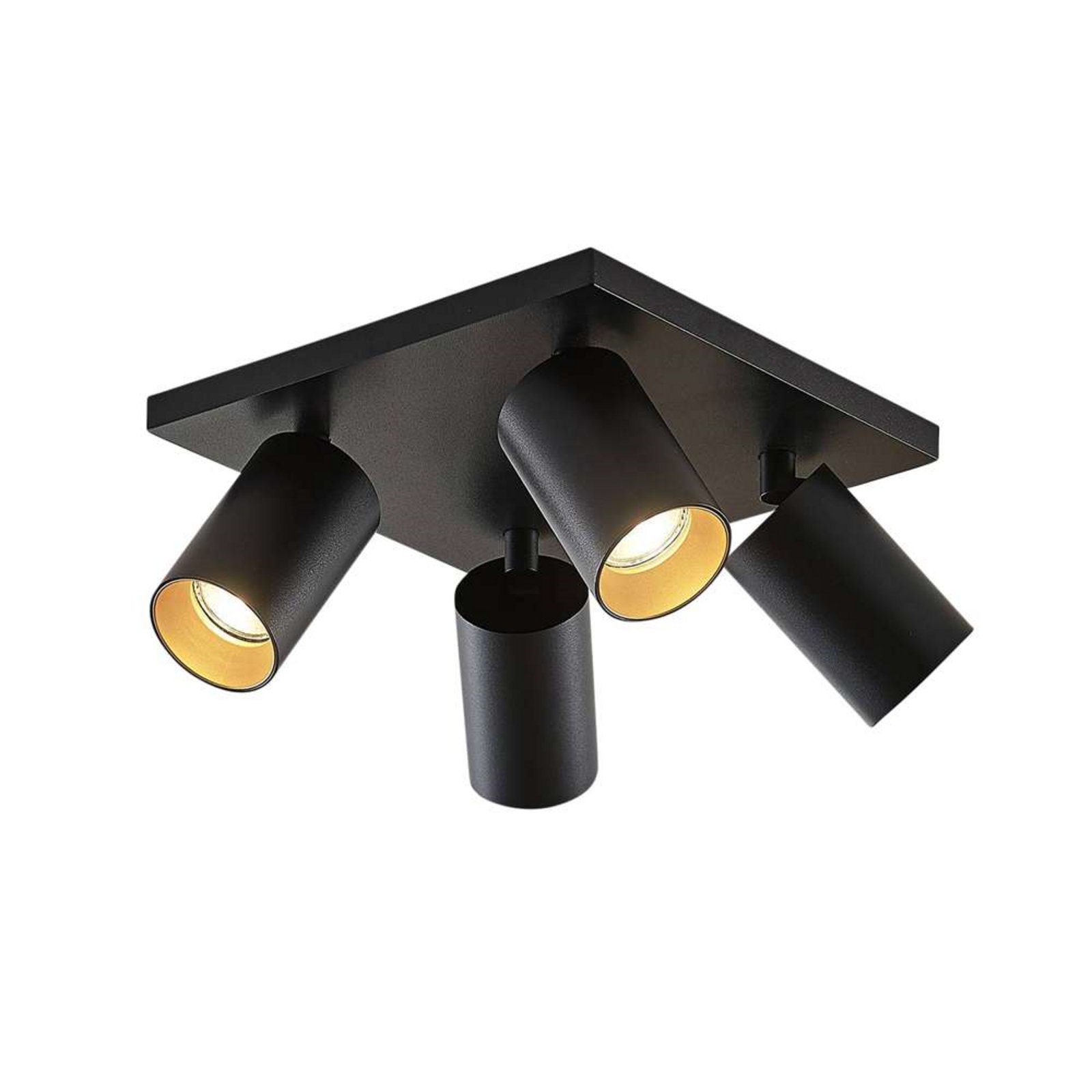 Brinja 4 Ceiling Lamp Black/Gold - Arcchio