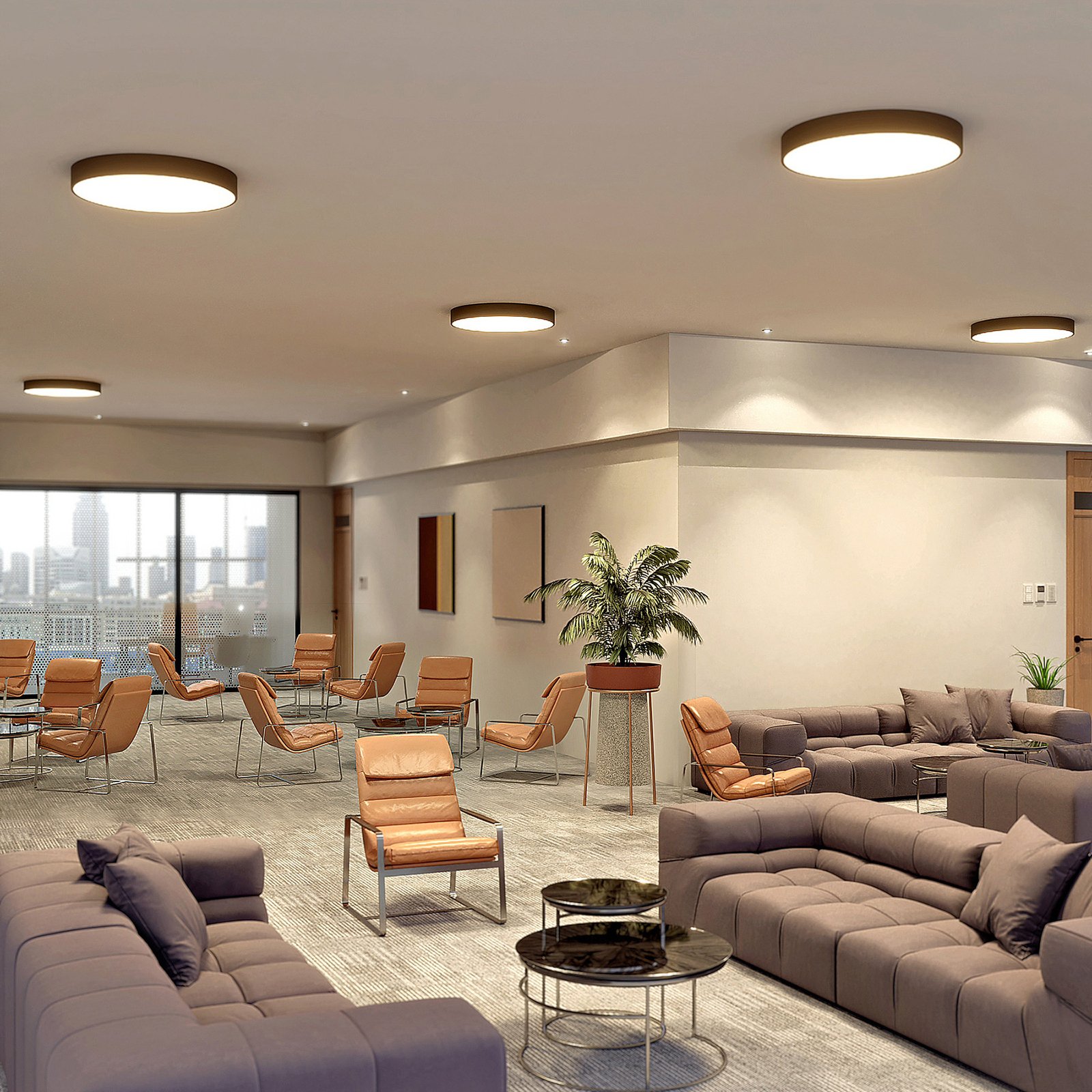 Noabelle LED Deckenleuchte Ø80 Black - Arcchio