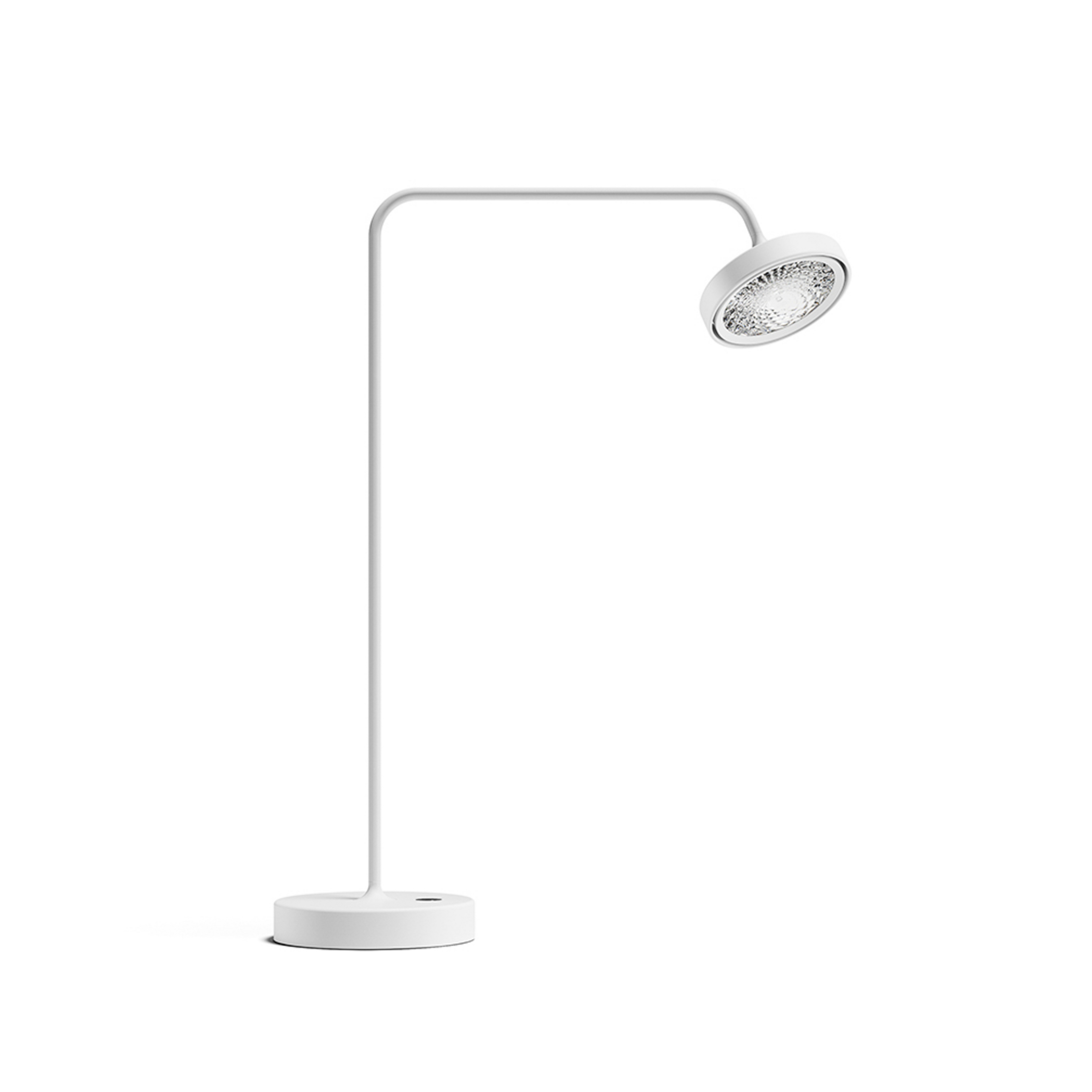 Lampa de birou cu LED Nivo, albă, înălțime 49 cm, unghi de iluminare 50°,