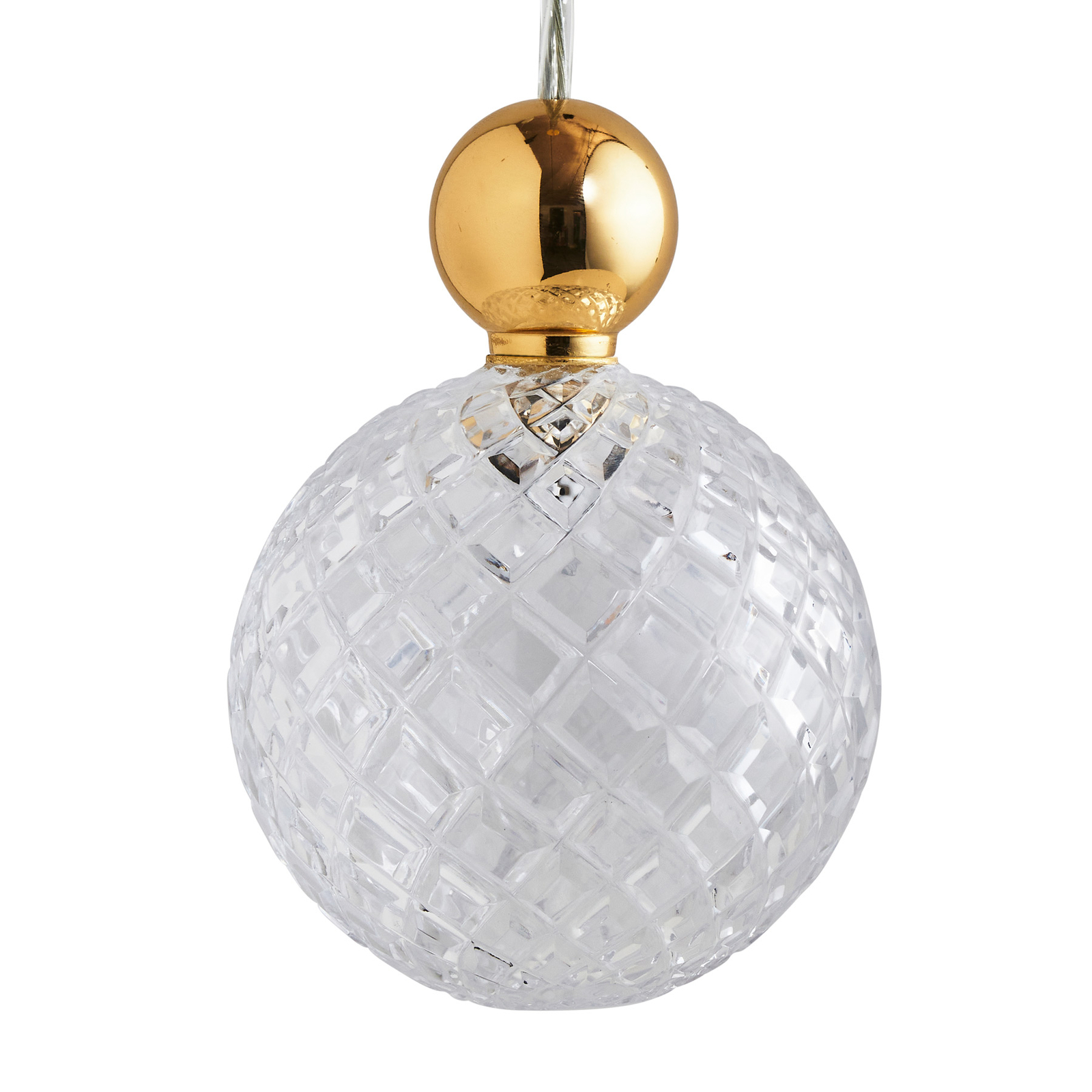 EBB & FLOW Uva L Hanging Ball gold clear small check