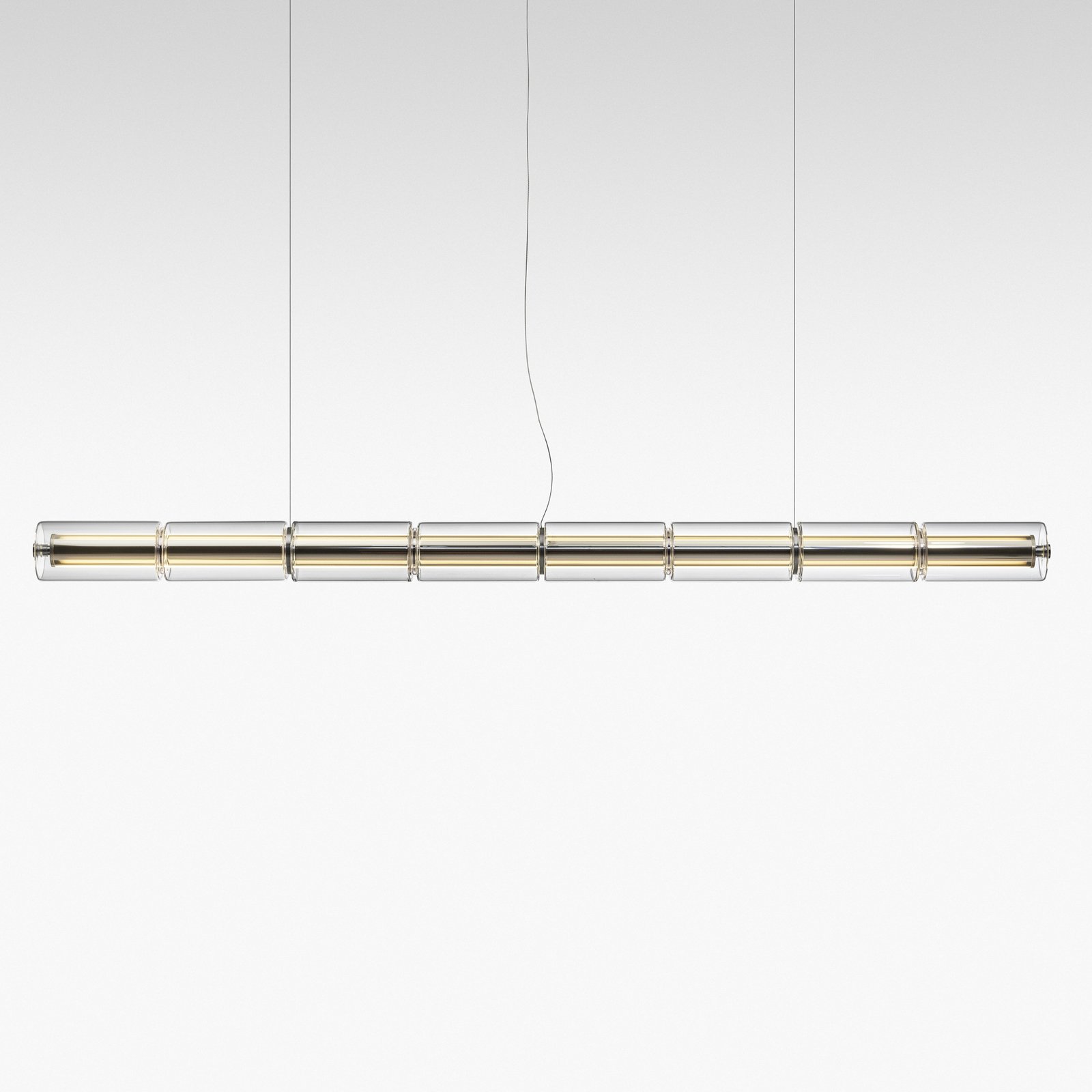 FLOS LED-Hängeleuchte LUCE CILINDRICA S1, Glas