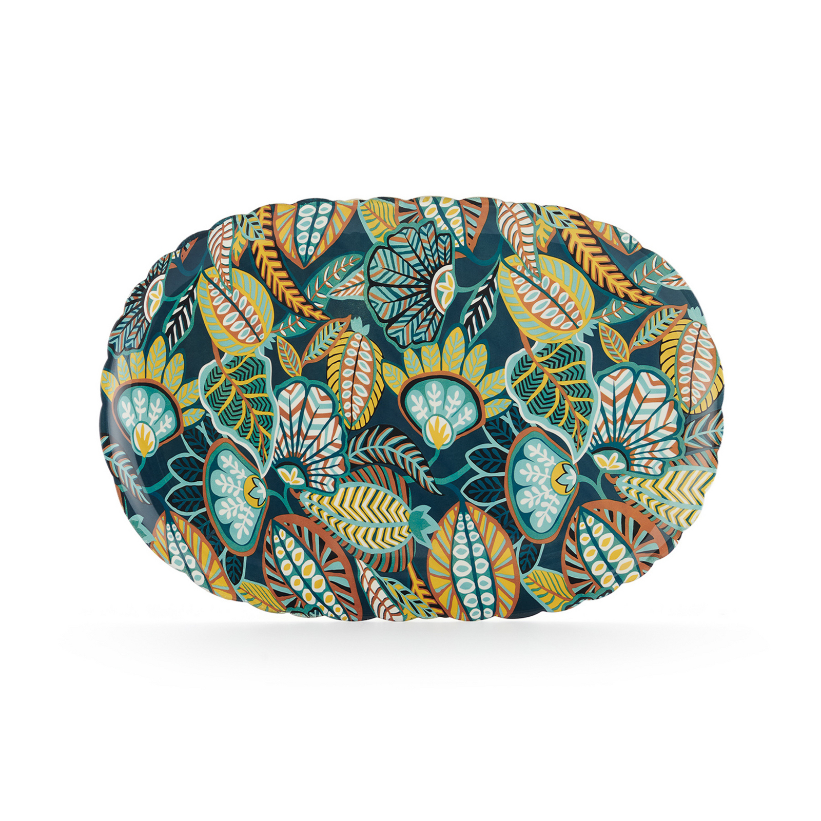 Jellies Family brett, bladmønster/grønt, polymer – Kartell