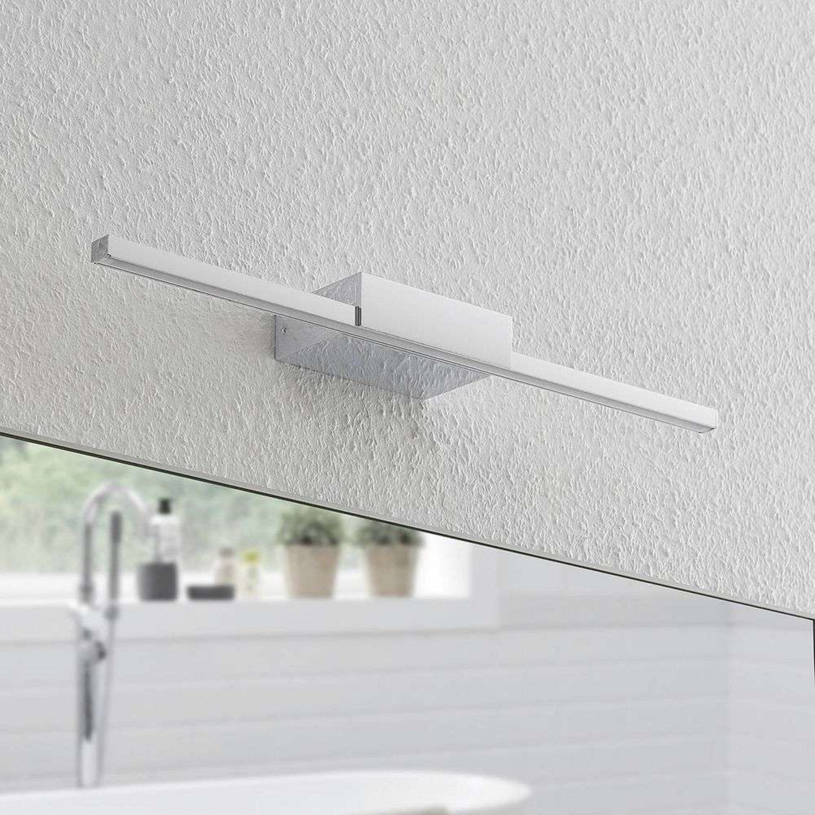Metin Vegglampe L51,5 Chrome/White - Arcchio
