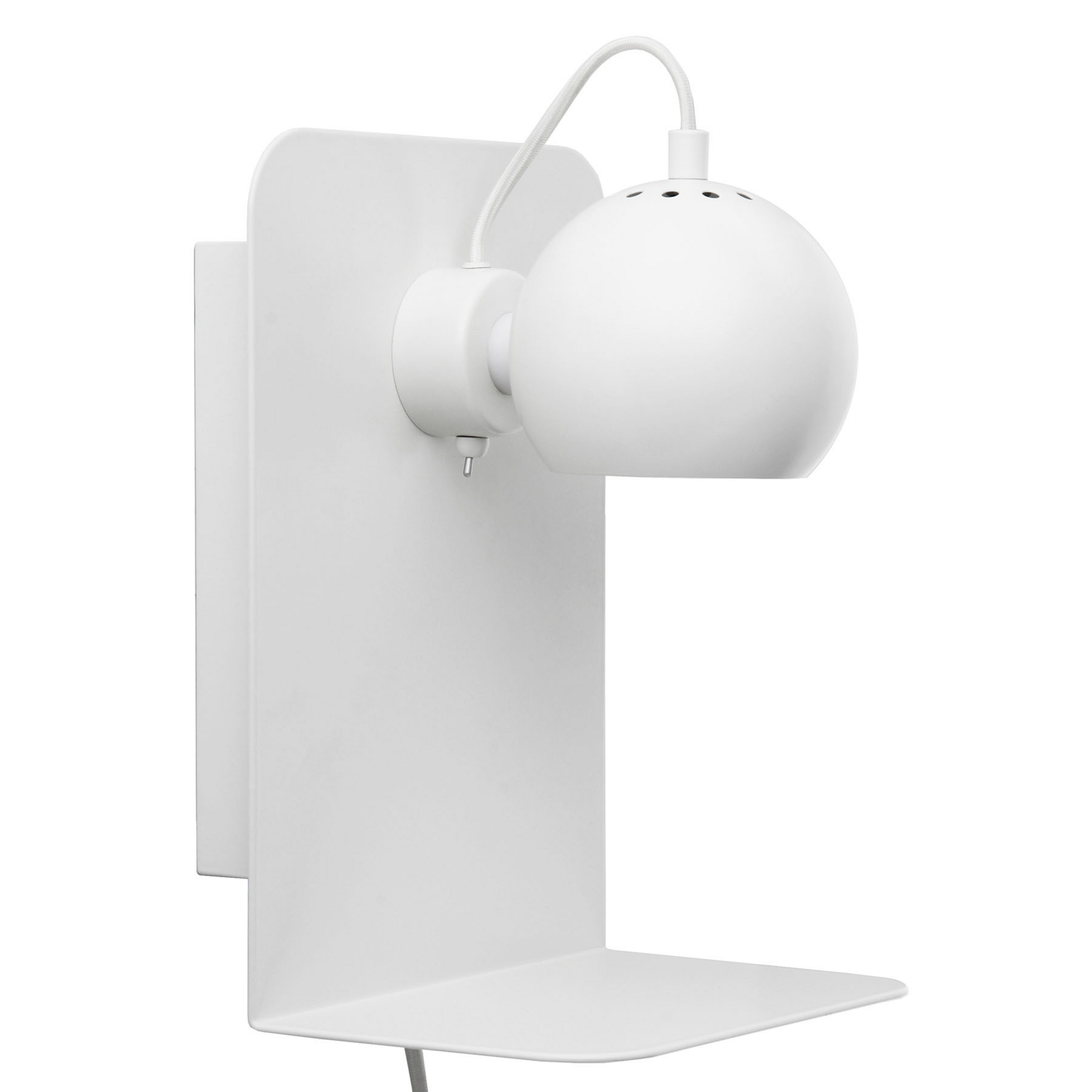 Ball Applique Murale avec USB Blanc Mat - Frandsen