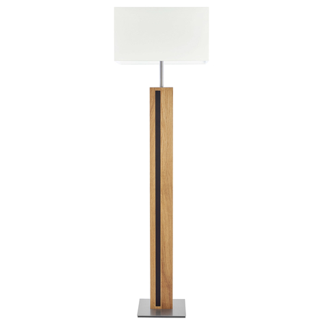 HerzBlut Maive gulvlampe, oljet eik, hvit
