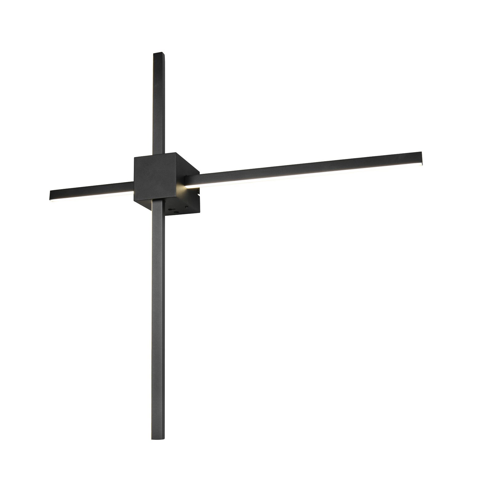 LED-Wandleuchte Cassino, schwarz matt, Breite 67 cm, Metall LED-Wandleuchte Cassino, schwarz matt, Breite 67 cm, Metall