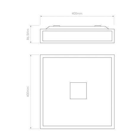 Bronsfärgad taklampa Mashiko IP44 40 cm