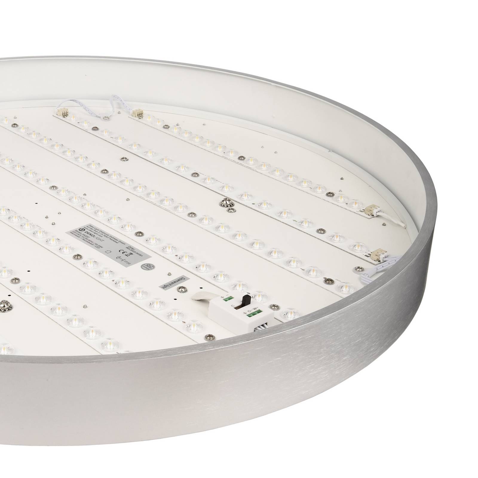 LED-Hängeleuchte Menkar, silberfarben, Ø 80 cm, CCT, up/down günstig online kaufen