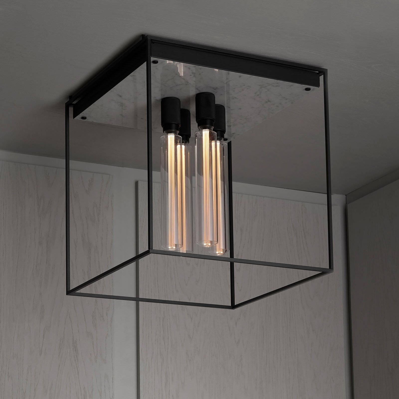 Buster + Punch Caged Ceiling 4.0 LED Marmor weiß