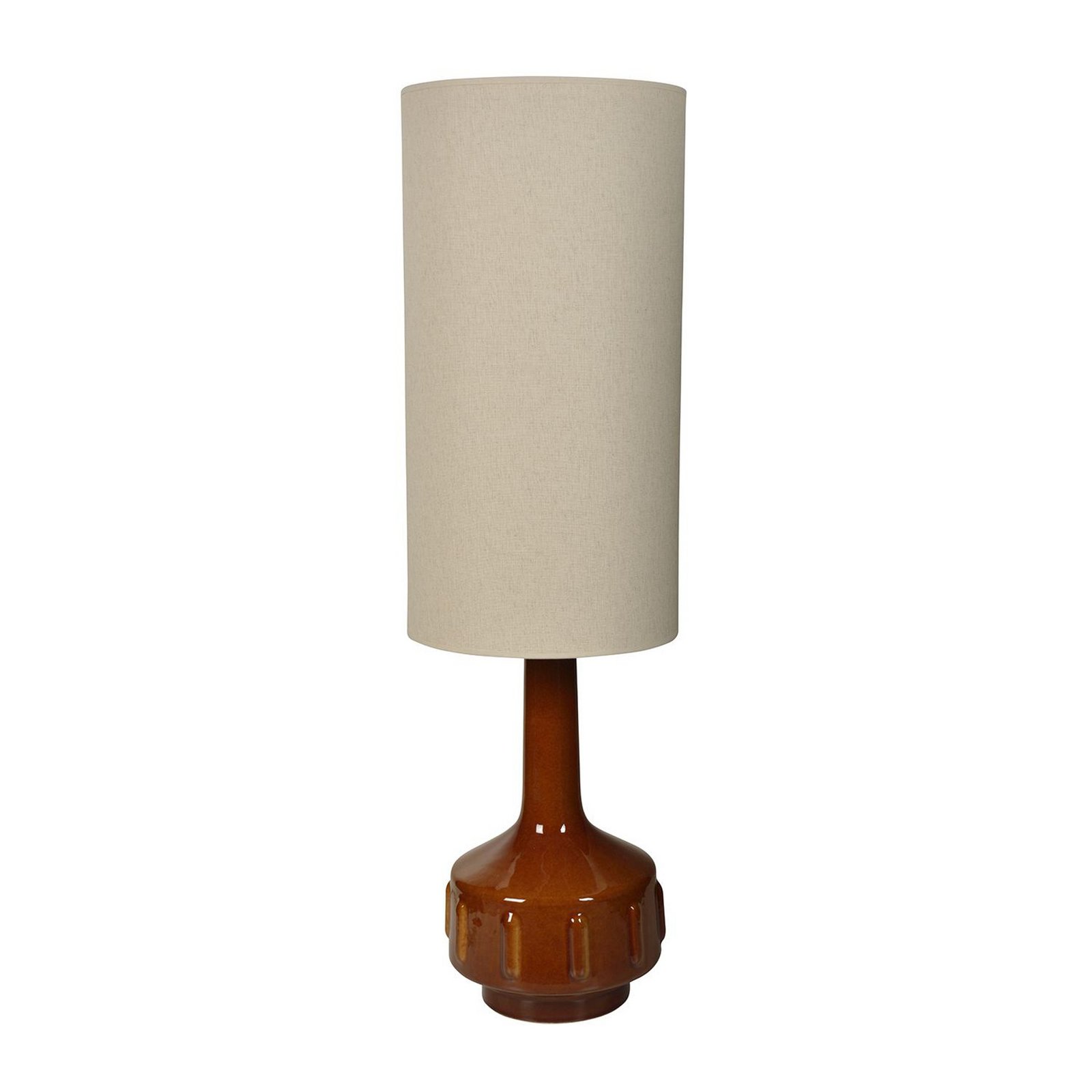 MARKET SET Stojacia lampa Jimmy, výška 121 cm, keramika/textil