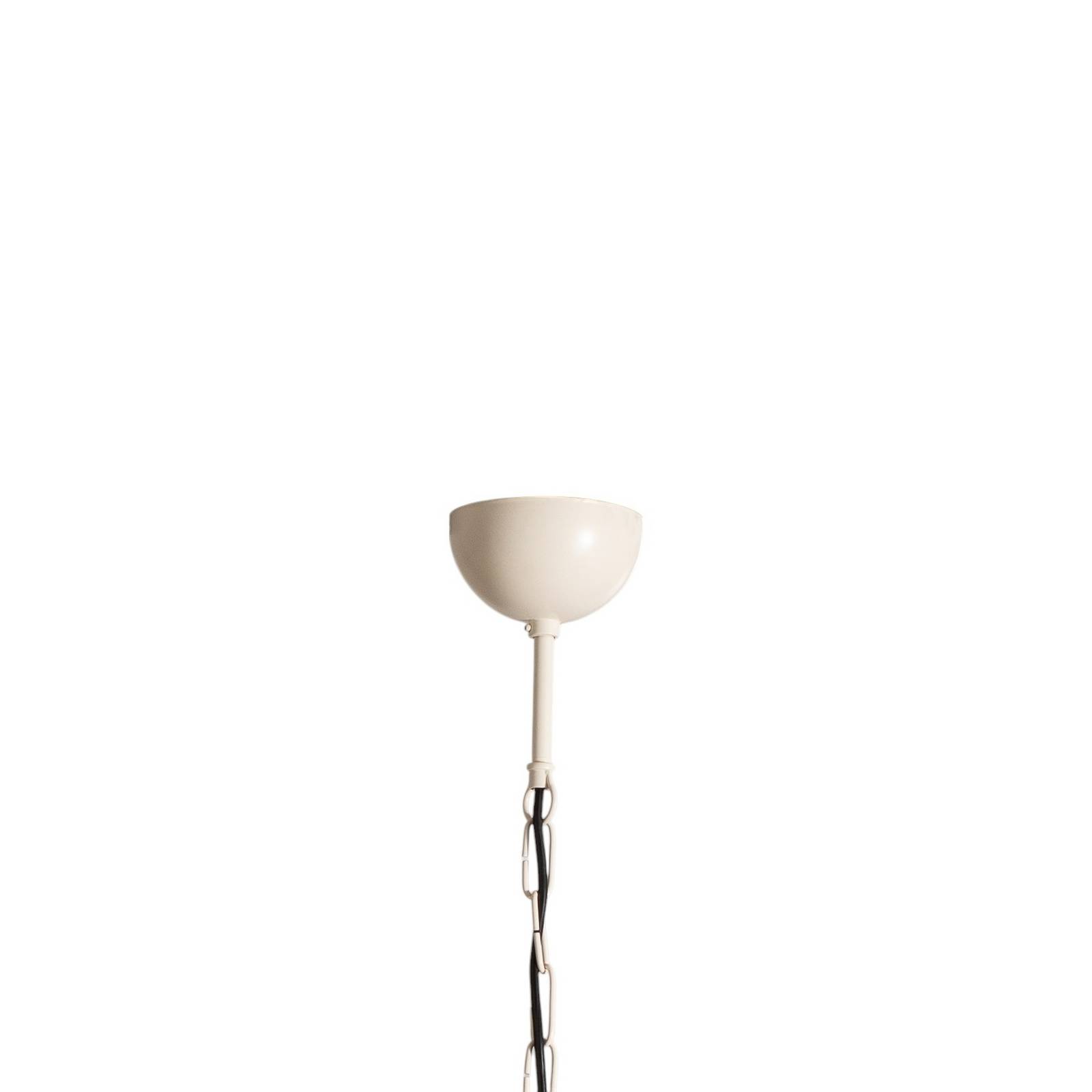 Lampa wisząca Gloriosa, szklana, kremowa, 15 źródeł światła