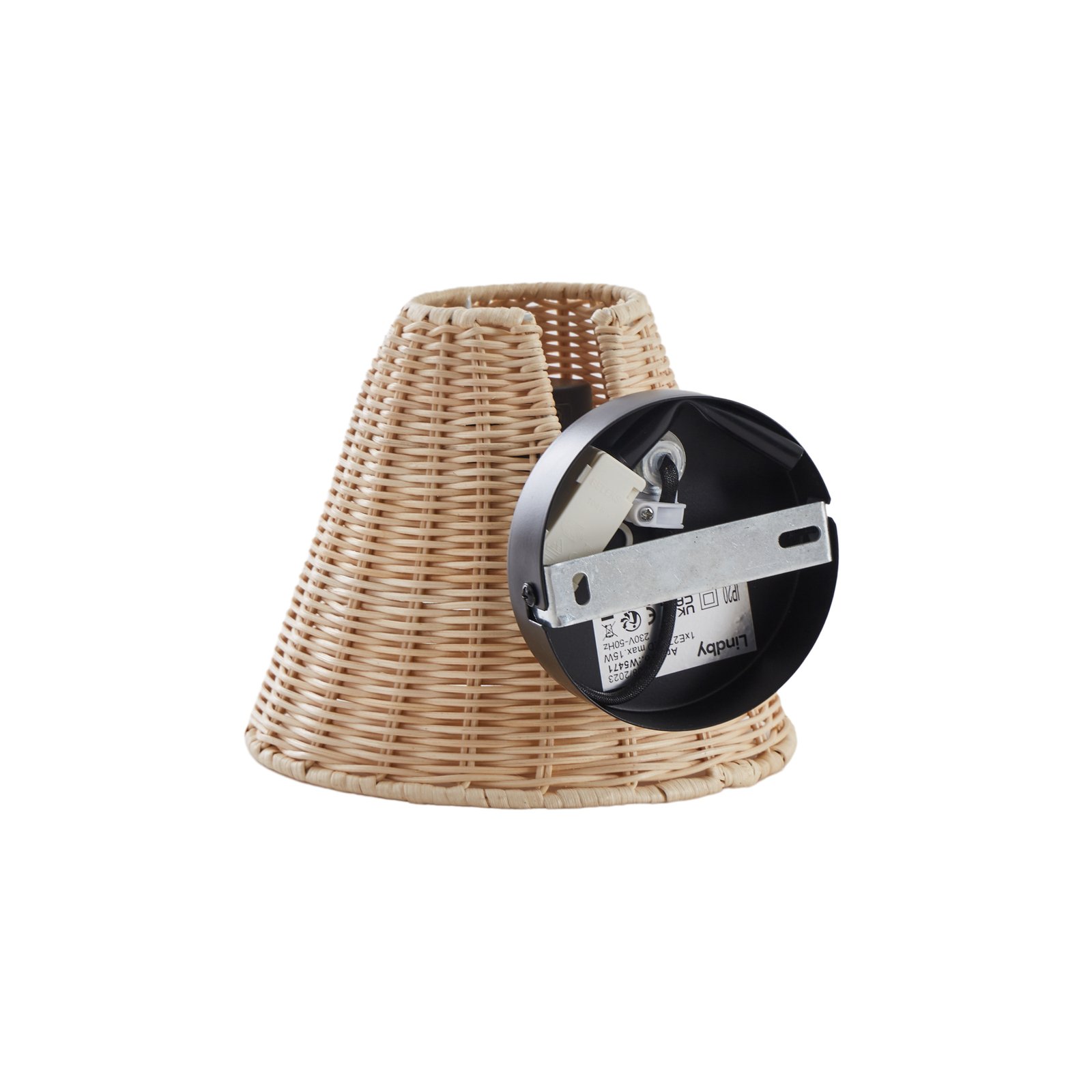 Zyralia Lampa Ścienna Wood/Black - Lindby