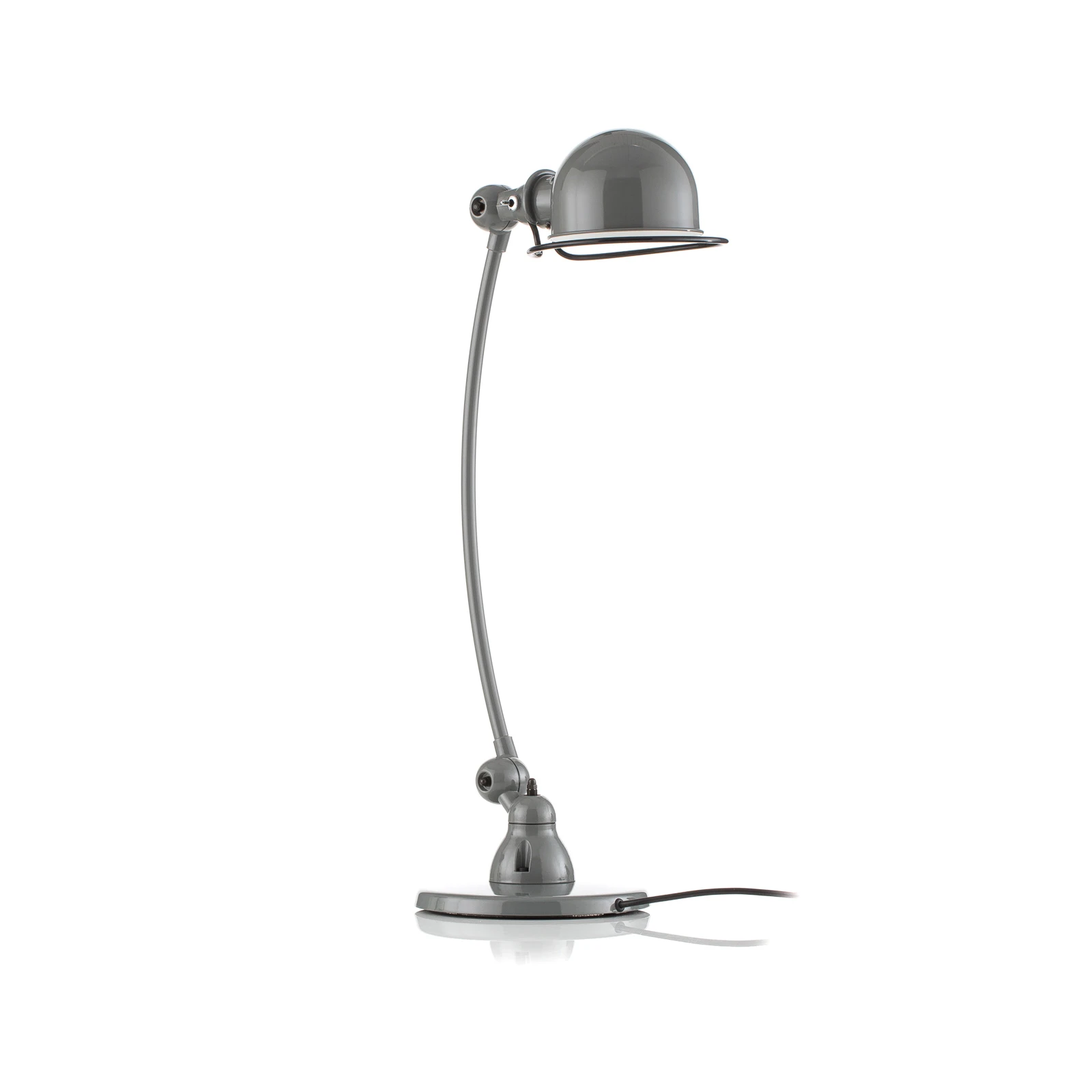 Jieldé Loft C6000 tafellamp, gebogen, grijs
