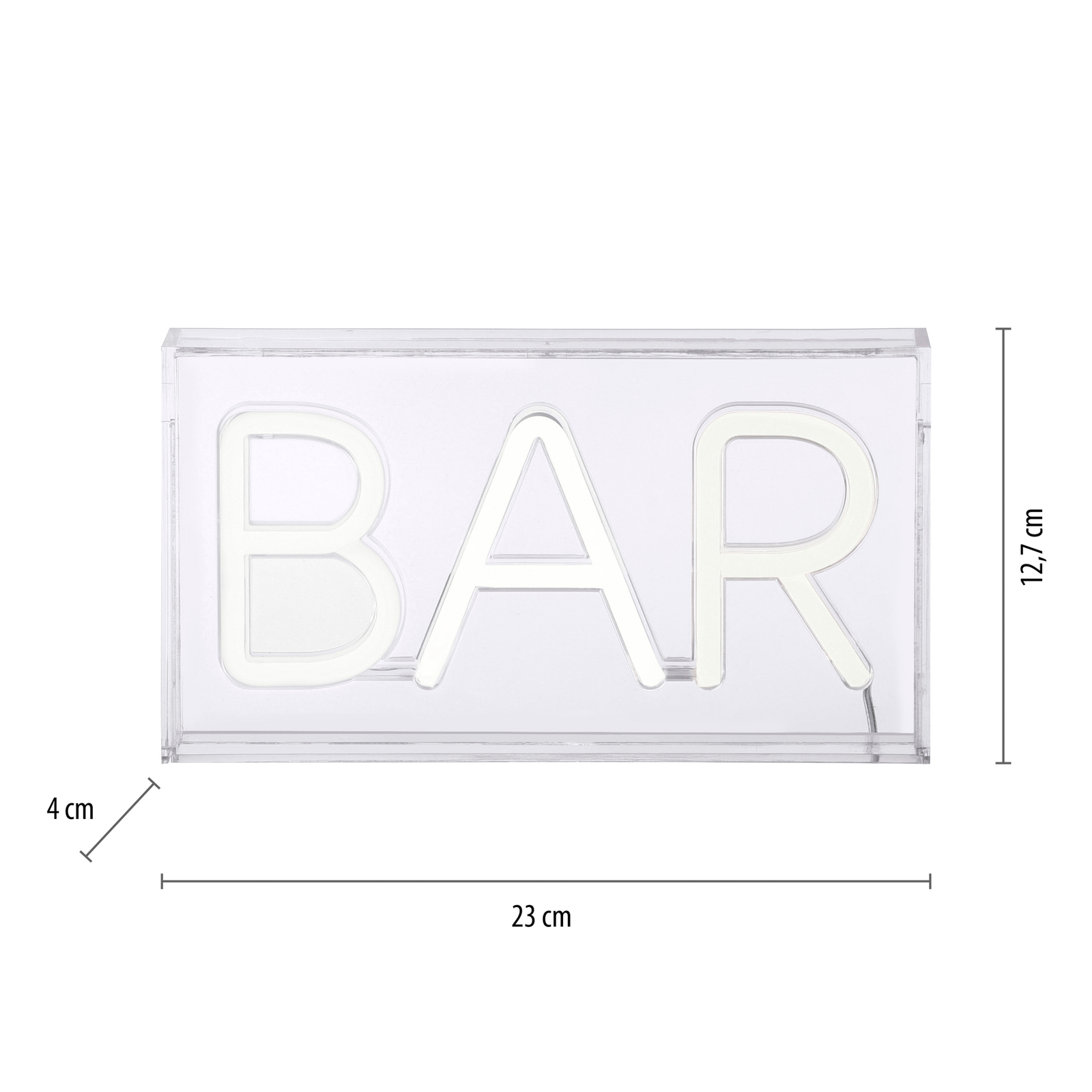 LED galda lampa Neon Bar, USB