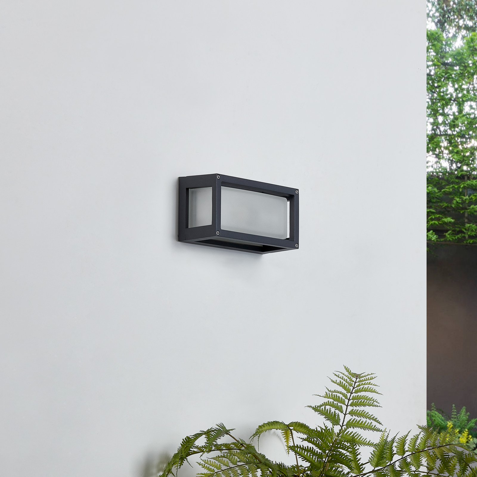 Aurelien Long Aplique Exterior IP54 Dark Grey - Lucande