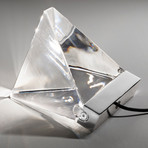 Fabbian Tripla - Kristall-LED-Tischleuchte