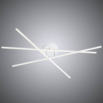 Witte LED plafondlamp Tiriac met switchdim-functie