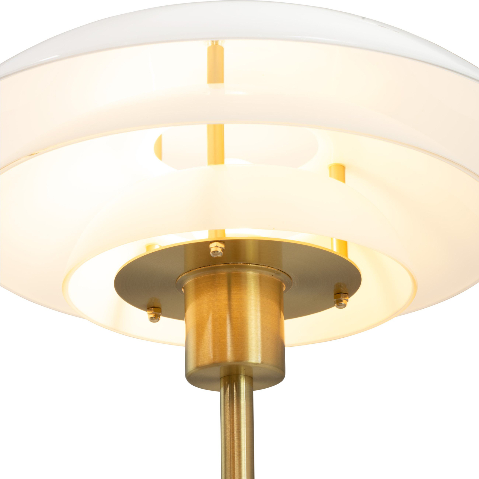 Dyberg Larsen vloerlamp DL31, messingkleurig, hoogte 133 cm