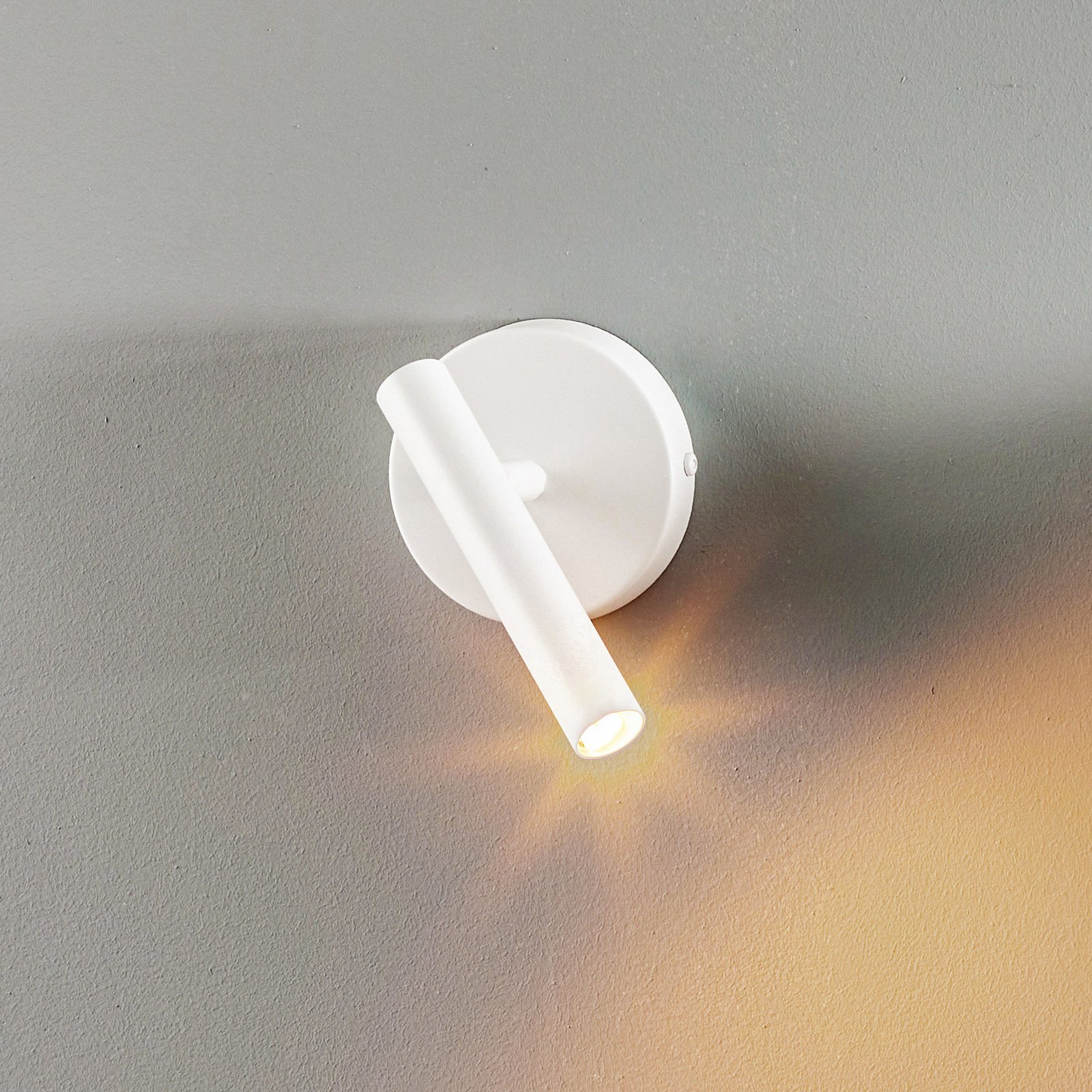 Lámpara de pared Sopel, altura 15 cm, blanco