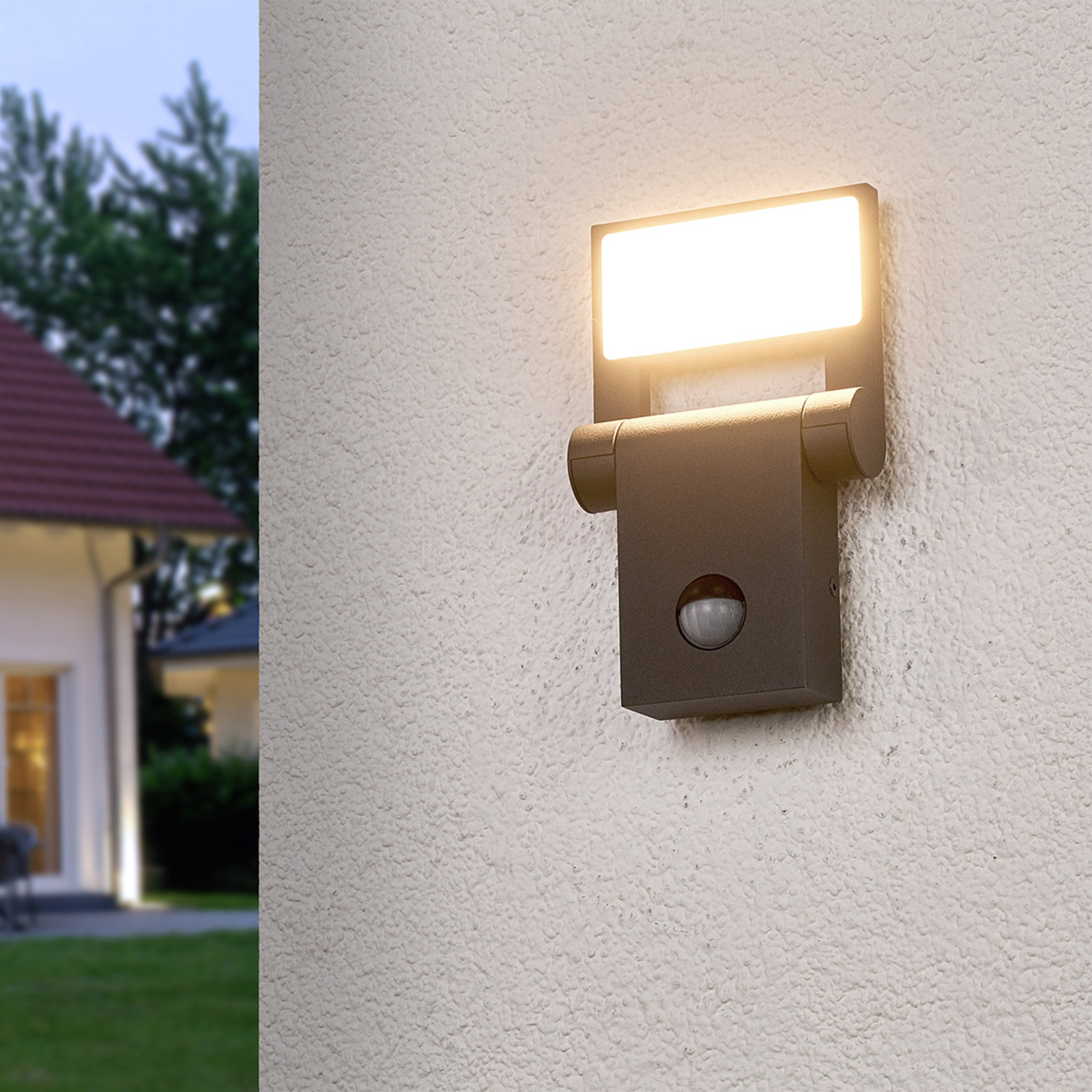 Marius – sensor-utomhusvägglampa med LED-lampor